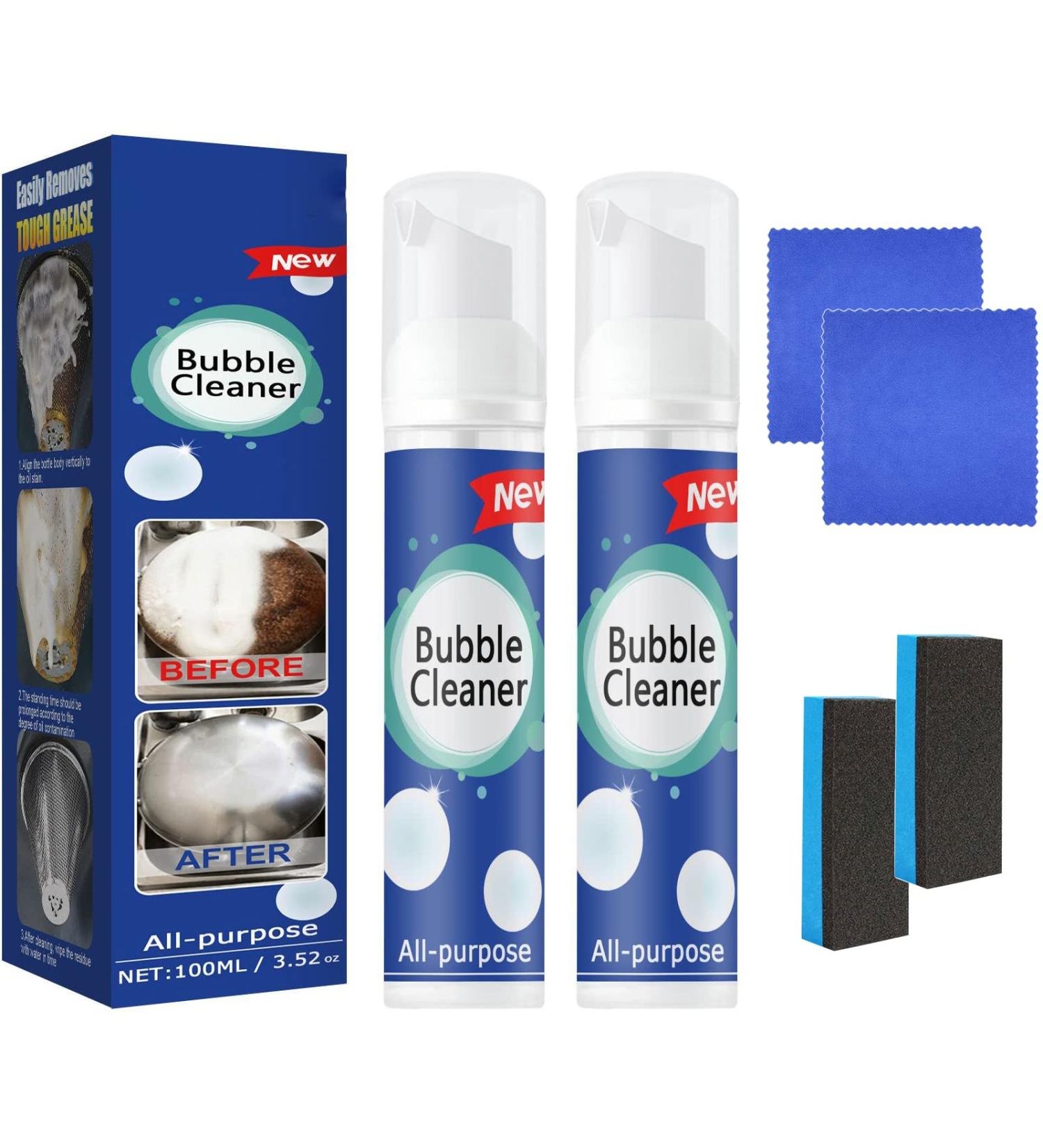 Eticole Cleaner Eticole Foam Cleaner Eticole Cleaning Foam Bubble Cleaner Foam Stain Removal Foam Cleaner No-Rinse Cleaner All Purpose Rinse Cleaning Foam (2Pcs 100ml) - Buy Online on GoSupps.com