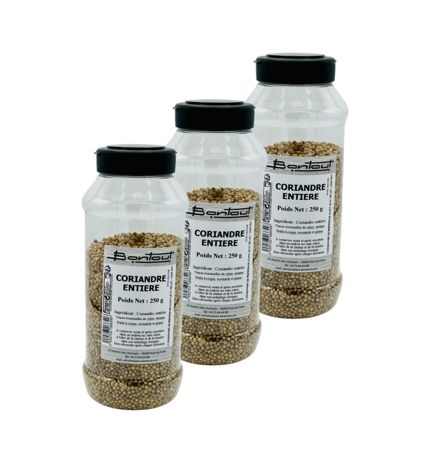 Lot 3x Coriander - Pot 250g