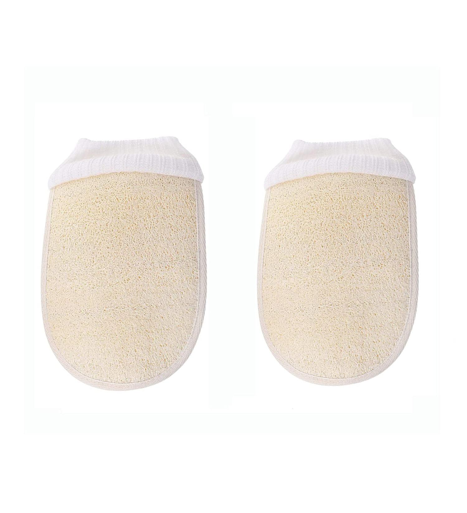Organic Luffa Gloves for Peeling & Exfoliating | Eco-Friendly Bath & Shower Gifts for Women - Buy Online on GoSupps.com
