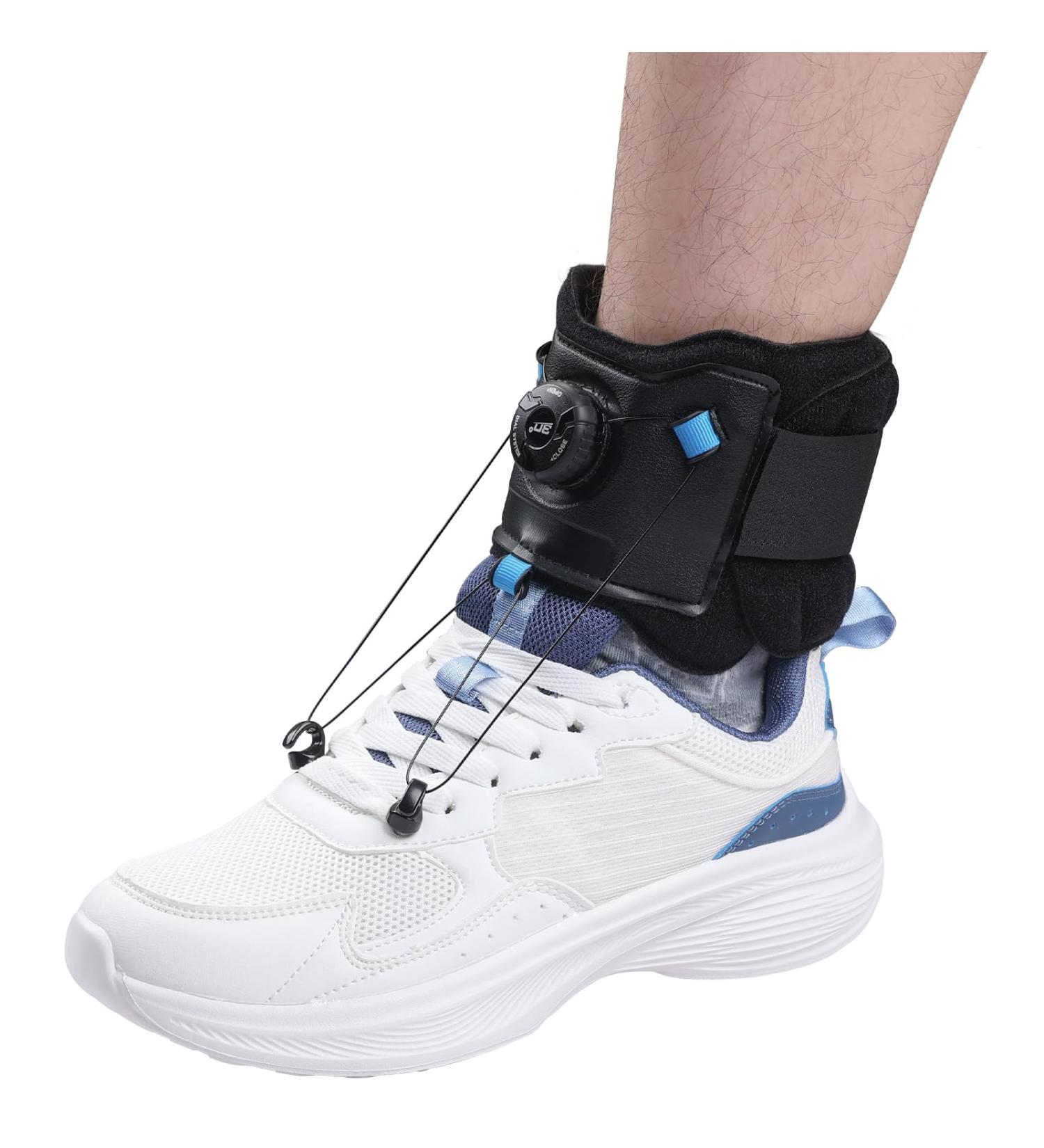 Adjustable AFO Foot Drop Brace with Upgraded Dial | Dorsiflexion Support for Men & Women | Orthotic Ankle Brace for Comfortable Walking - Buy Online on GoSupps.com