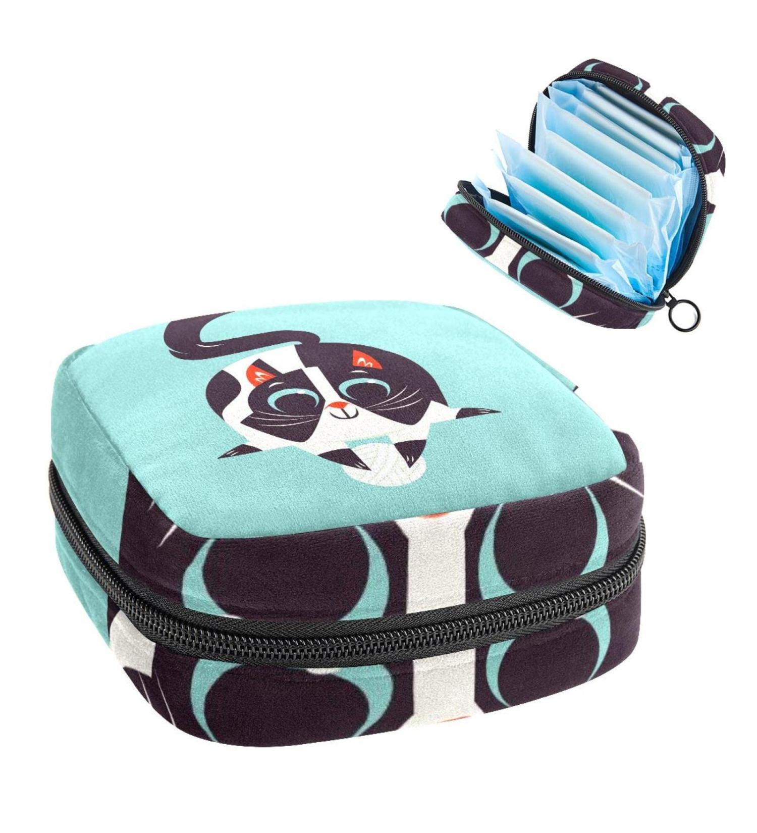 Buy Women's Bonds Stilling Pockets Halter Cat Cartoon Portable Period Kit Bag - Stylish & Functional Feminine Product Bag for Girls - Buy Online on GoSupps.com