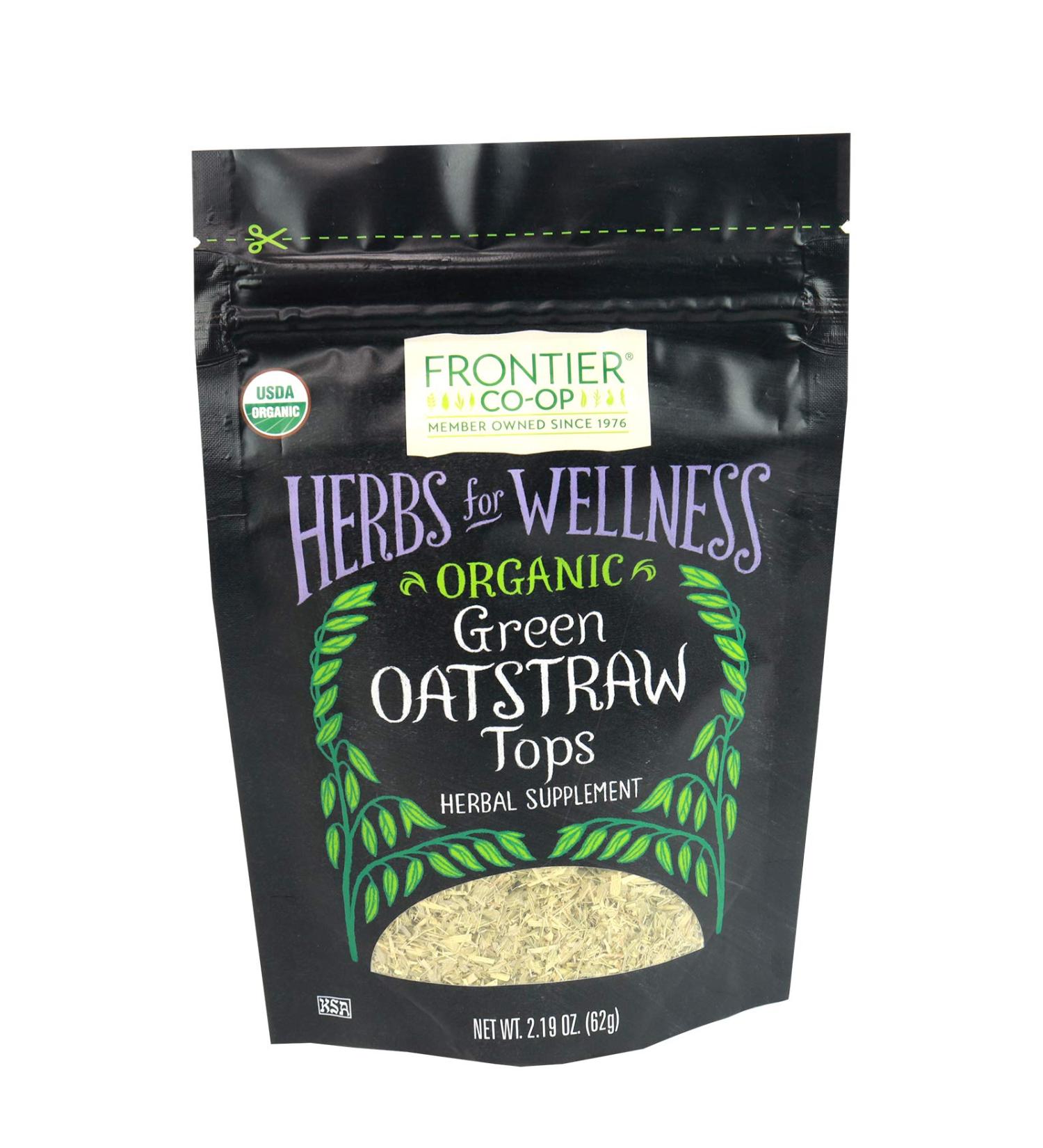 Frontier Co-op Organic Green Oatstraw Tops 2.19 oz - Premium Herbal Supplement - Buy Online on GoSupps.com