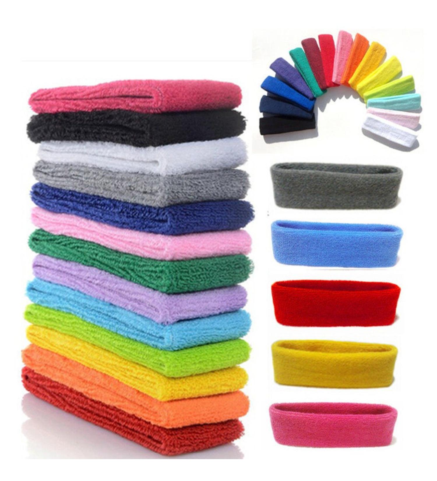 Yeshan 12 Pack Stretchy Athletic Sweatband - Ideal for Sports & Fashion | Wicking Towel Material - Buy Online on GoSupps.com