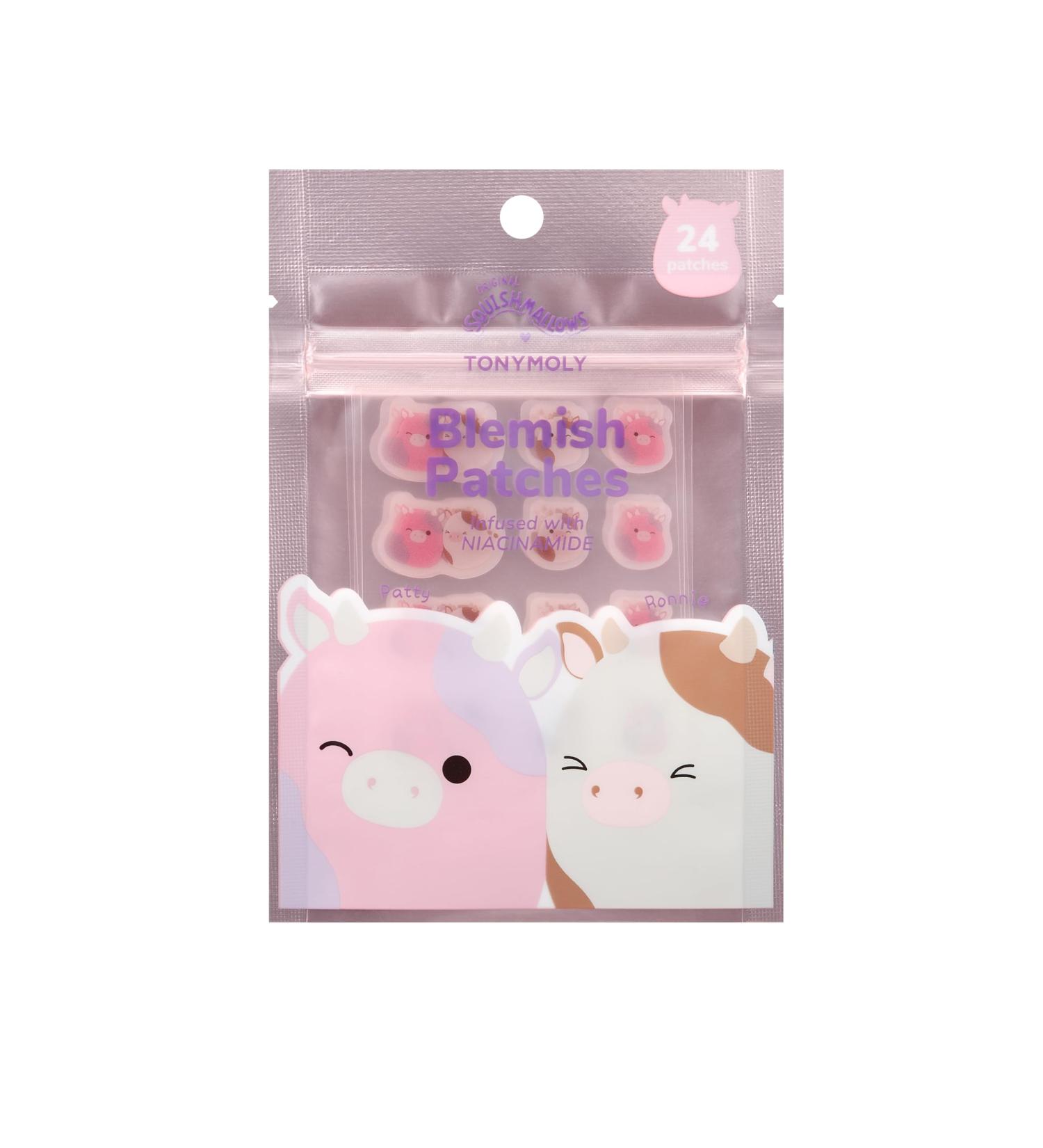 TONYMOLY x Squishmallows Patty + Ronnie Blemish Patches - Niacinamide Hydrocolloid Pimple Patches (24 Pack) | International Shipping Available - Buy Online on GoSupps.com