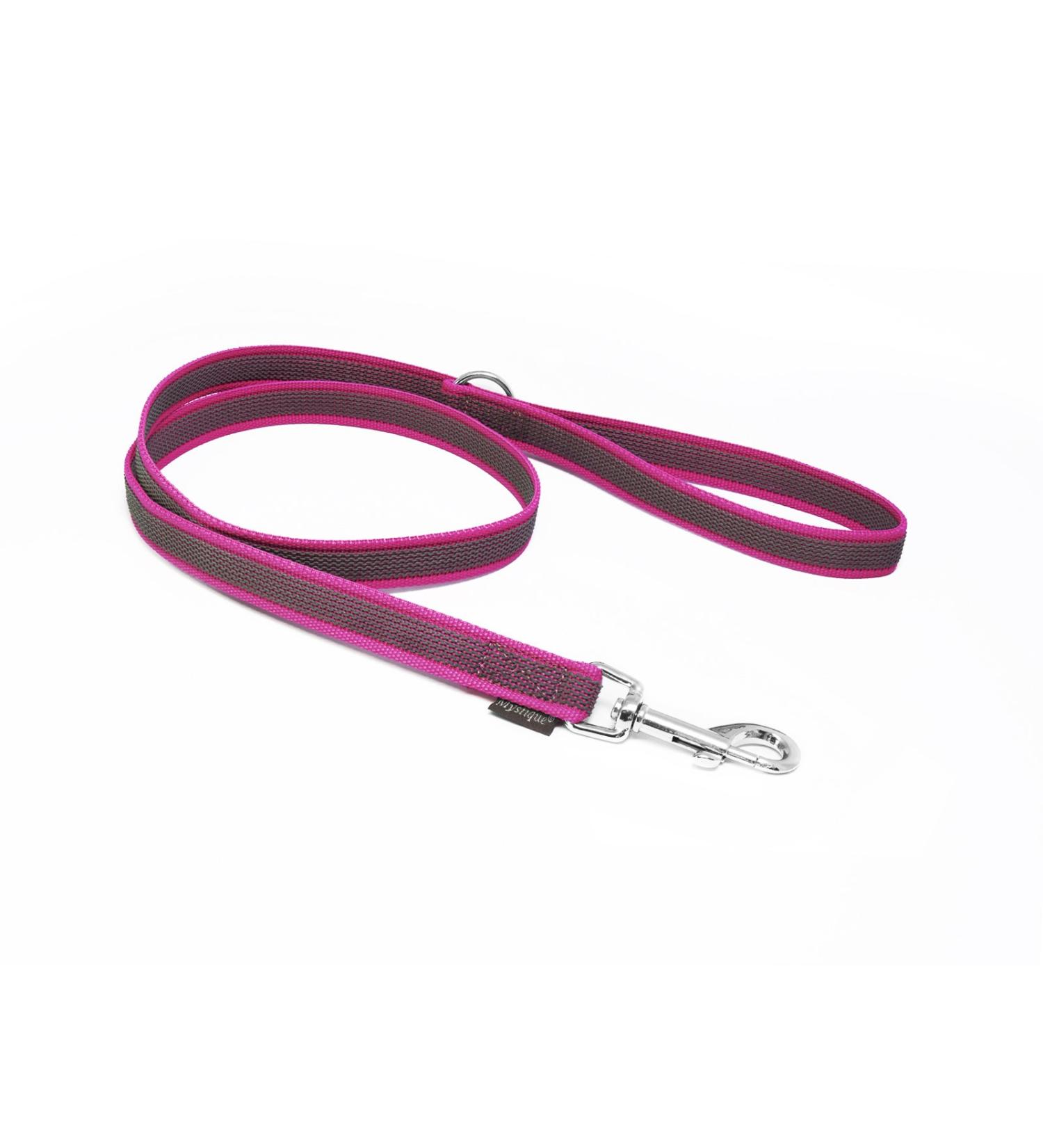 Mystique Rubberized Leash 20mm with Hand Loop Standard Carabiner Purple 1 2m 1 2m purple