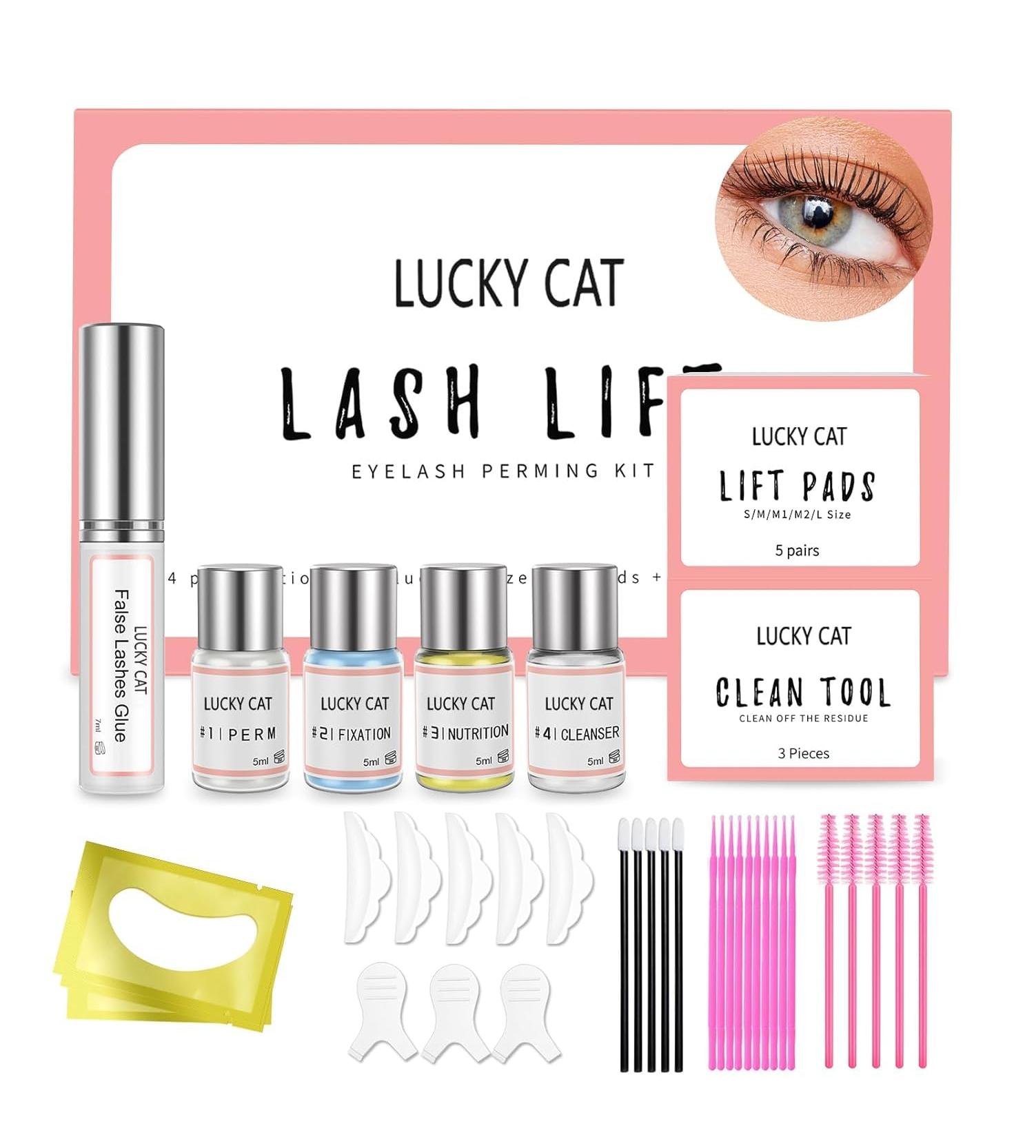 Buy Lucky Cat Eyelash Lifting Set | Eyelash Perming & Lamination Kit for Home & Salon Use - Buy Online on GoSupps.com