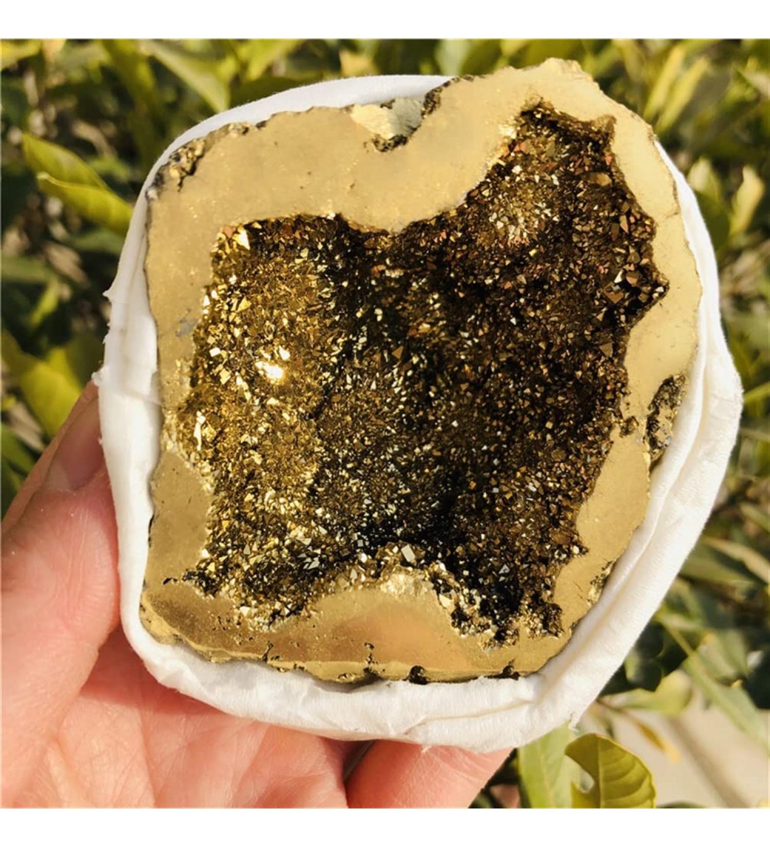 Natural Crystal Rough 1pcs Rainbow Bismuth Titanium Silicon Crystal geode Agate Cornucopia Stones - Buy Online on GoSupps.com