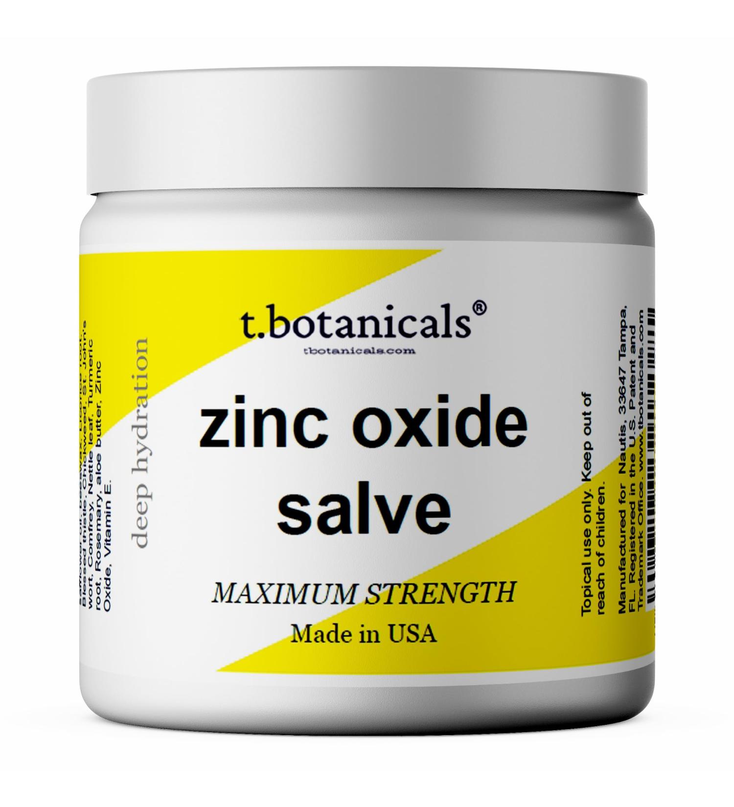 Zinc Oxide Ointment TSW Zinc Balm Zinc Oxide Salve Soothing Relief Natural Ointment Made in USA 2 Ounce (Pack of 1)