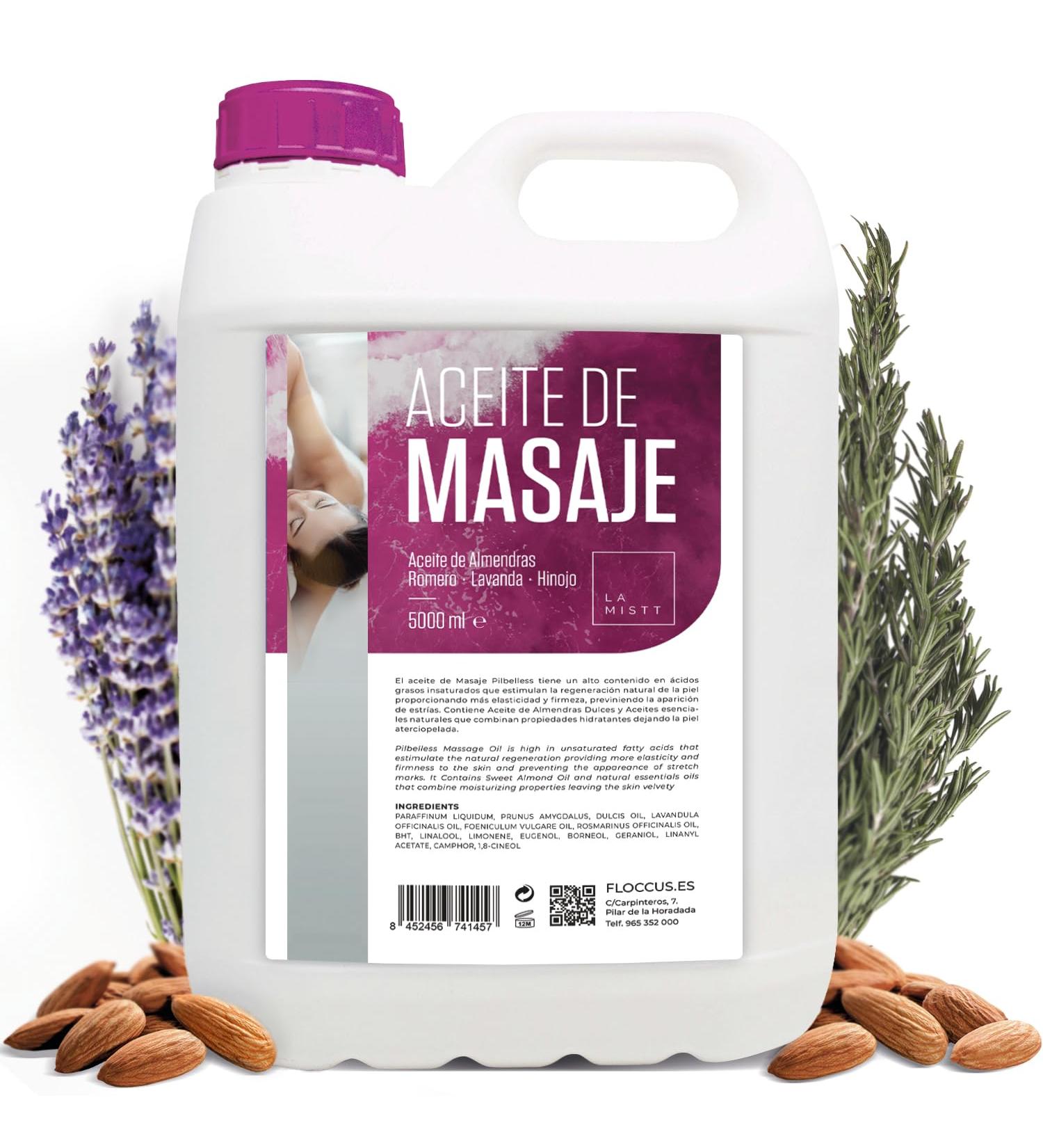 Professional 5L Massage Oil - Sweet Almond Rosemary Lavender & Fennel - Ideal for Spa & Home Use - International Shipping Available - Buy Online on GoSupps.com