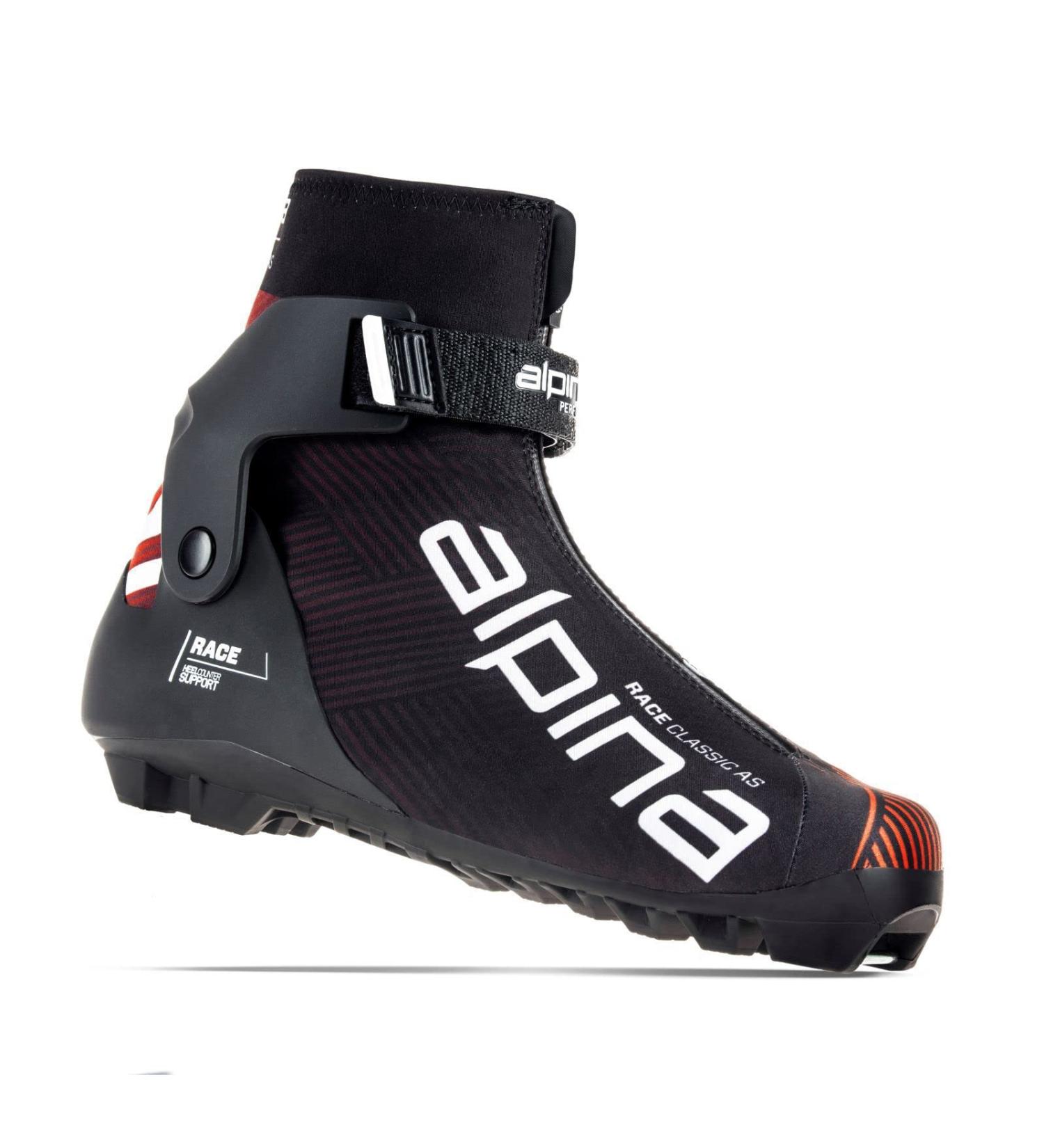 Alpina Racing Classic AS Nordic Combi Ski Boot - Unisex Black 44 EU