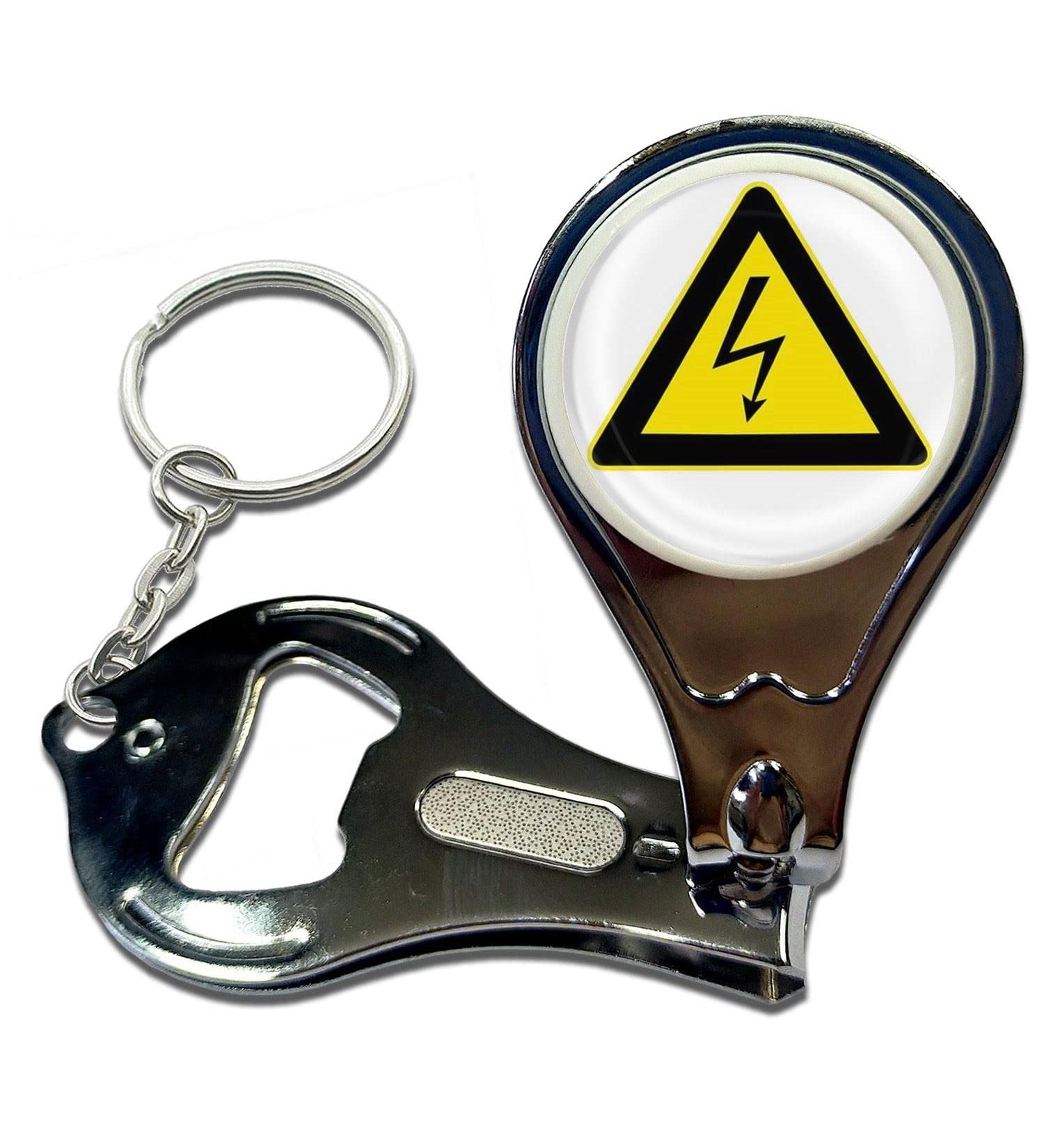 BadgeBeast.co.uk High Voltage - Key Ring Bottle Opener and Nail Clipper - Buy Online on GoSupps.com