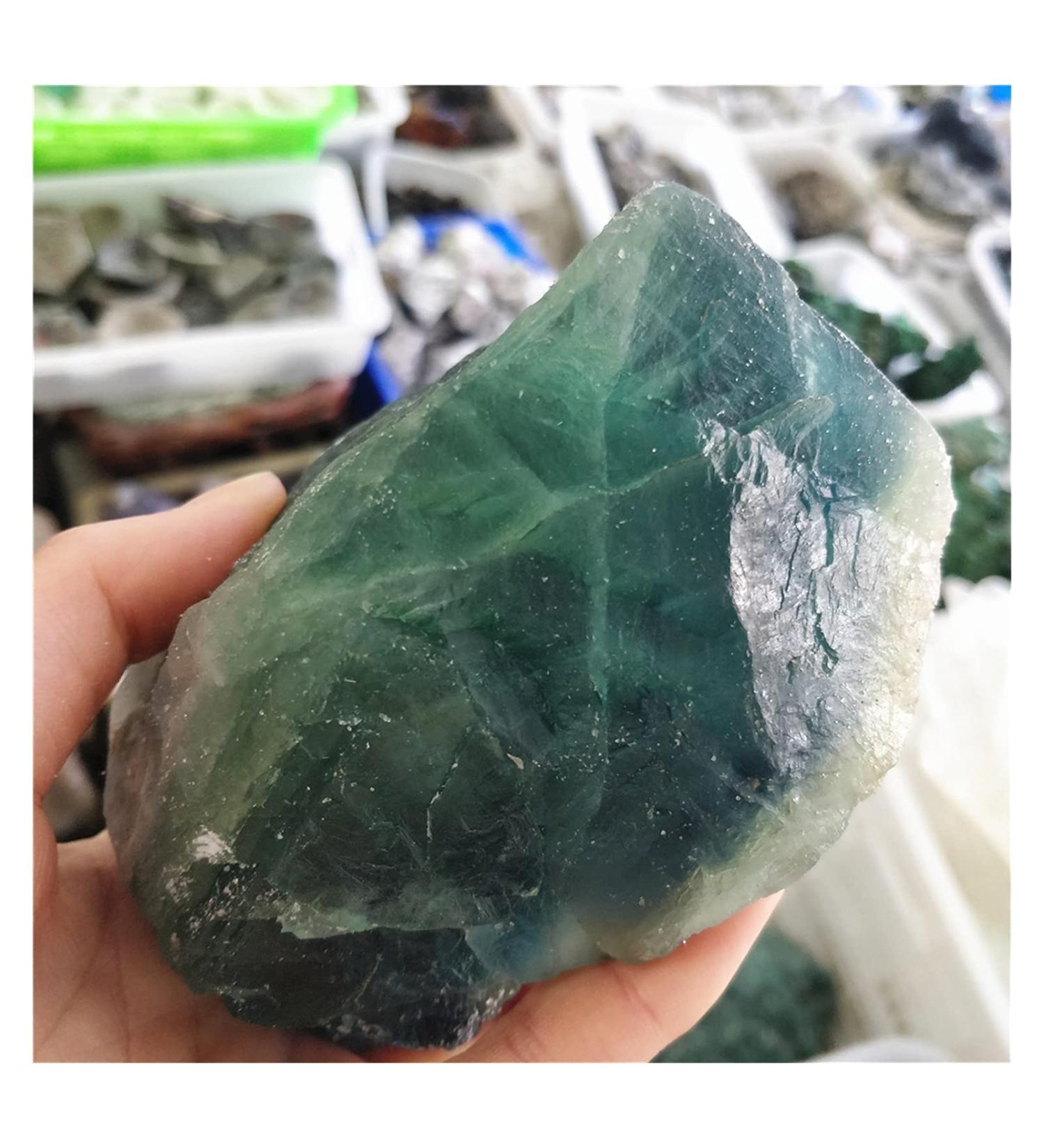 Natural Raw Fluorite Stones and Minerals Rough Blue&Green Original Gemstone Crystal Specimens Free Form Decoration ZJGIDTEM (Size : 500g) - Buy Online on GoSupps.com