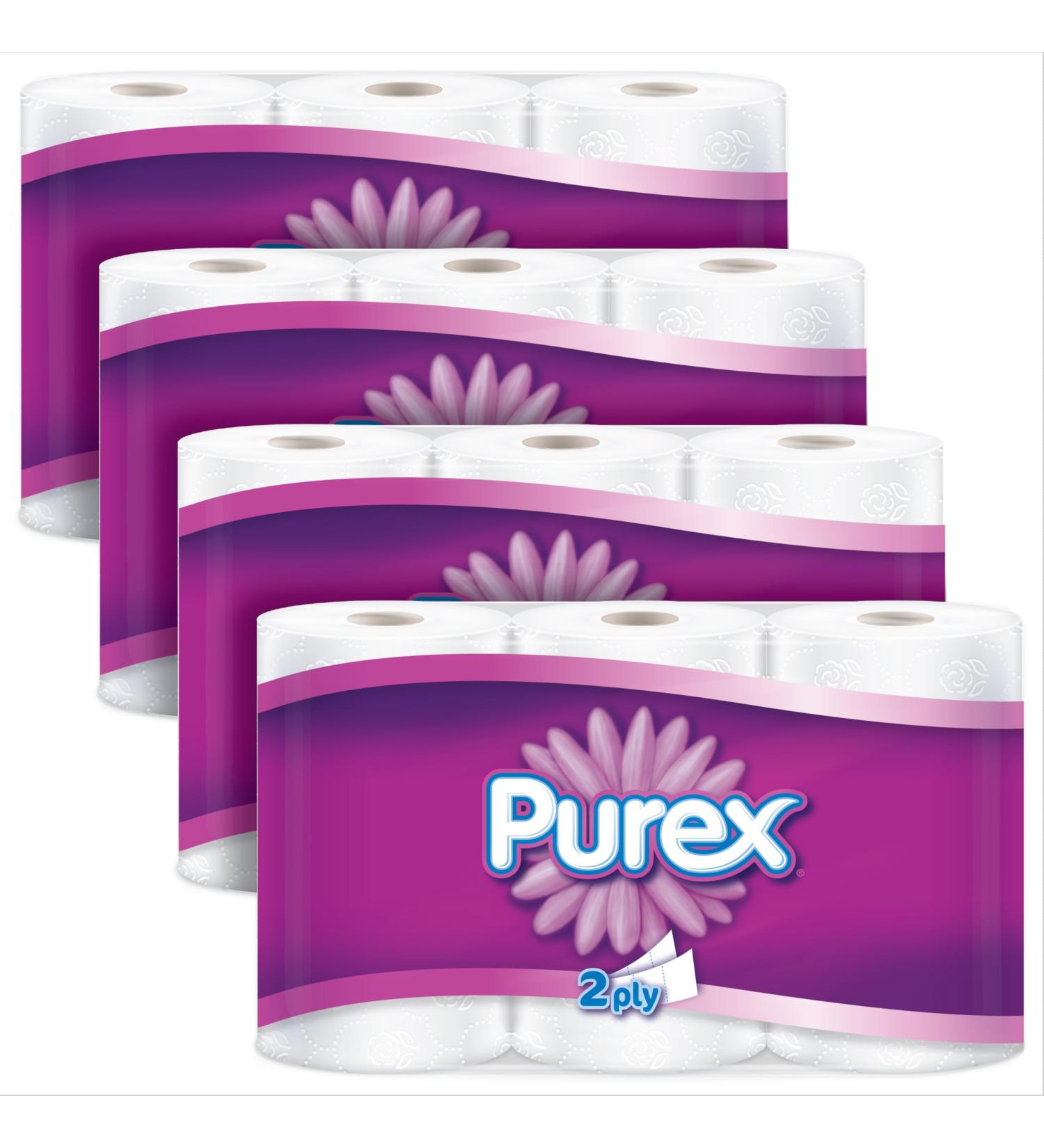 Purex Toilet Paper Hypoallergenic and Septic Safe 4 Packs of 6 Triple Rolls 72 Single Rolls Case of 4 (24 Triple Rolls) - Buy Online on GoSupps.com