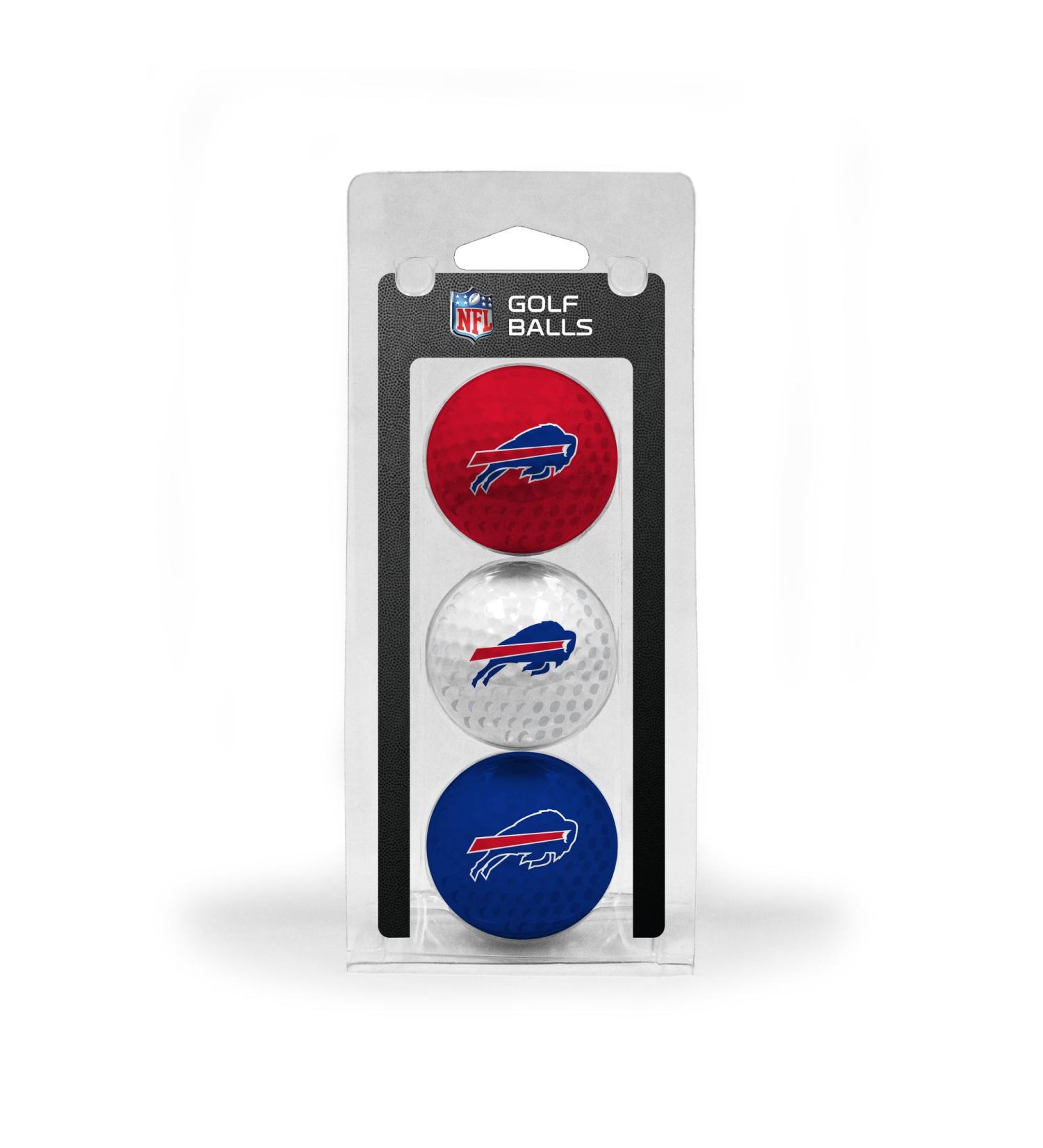 TEAM GOLF NFL 3 Golf Balls 3-Pack Women Children Men Unisex 30305 Buffalo Bills One Size