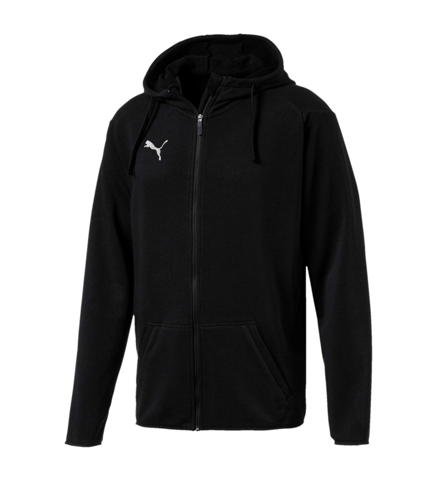 PUMA Men's LIGA Casual Hoody Jacket Jacket S Puma Black-puma White