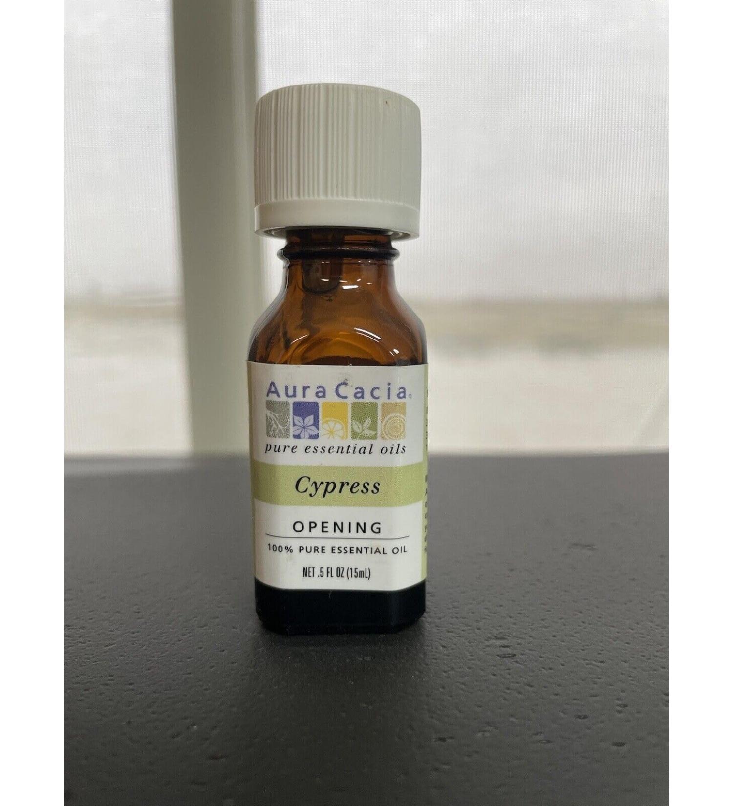 Aura Cacia 100 Percent Pure Cypress Essential Oil 0.5 Ounce - 6 per case.6