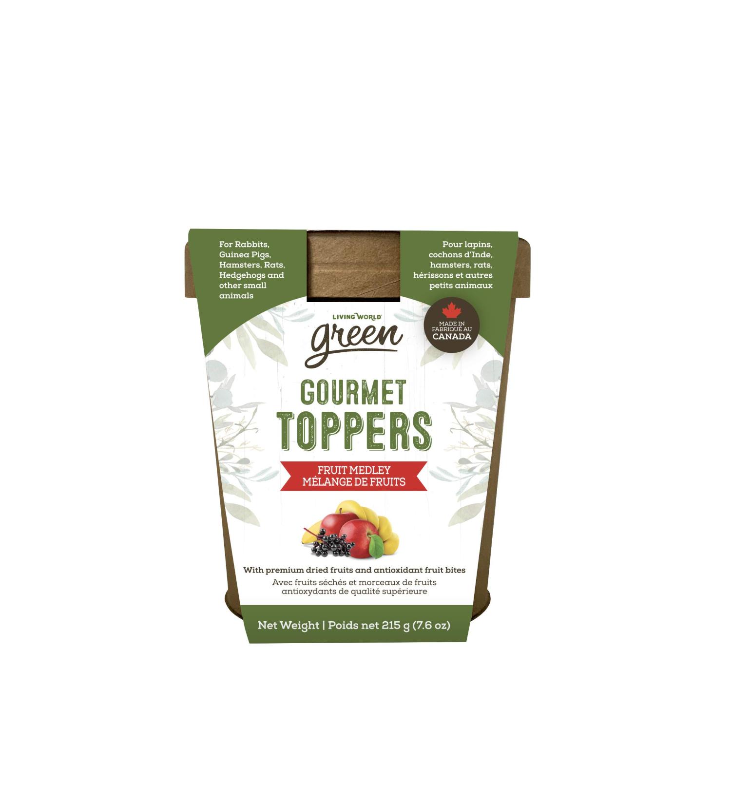 Living World Green Gourmet Toppers - Fruit Medley - 215 g (7.6 oz) - Buy Online on GoSupps.com