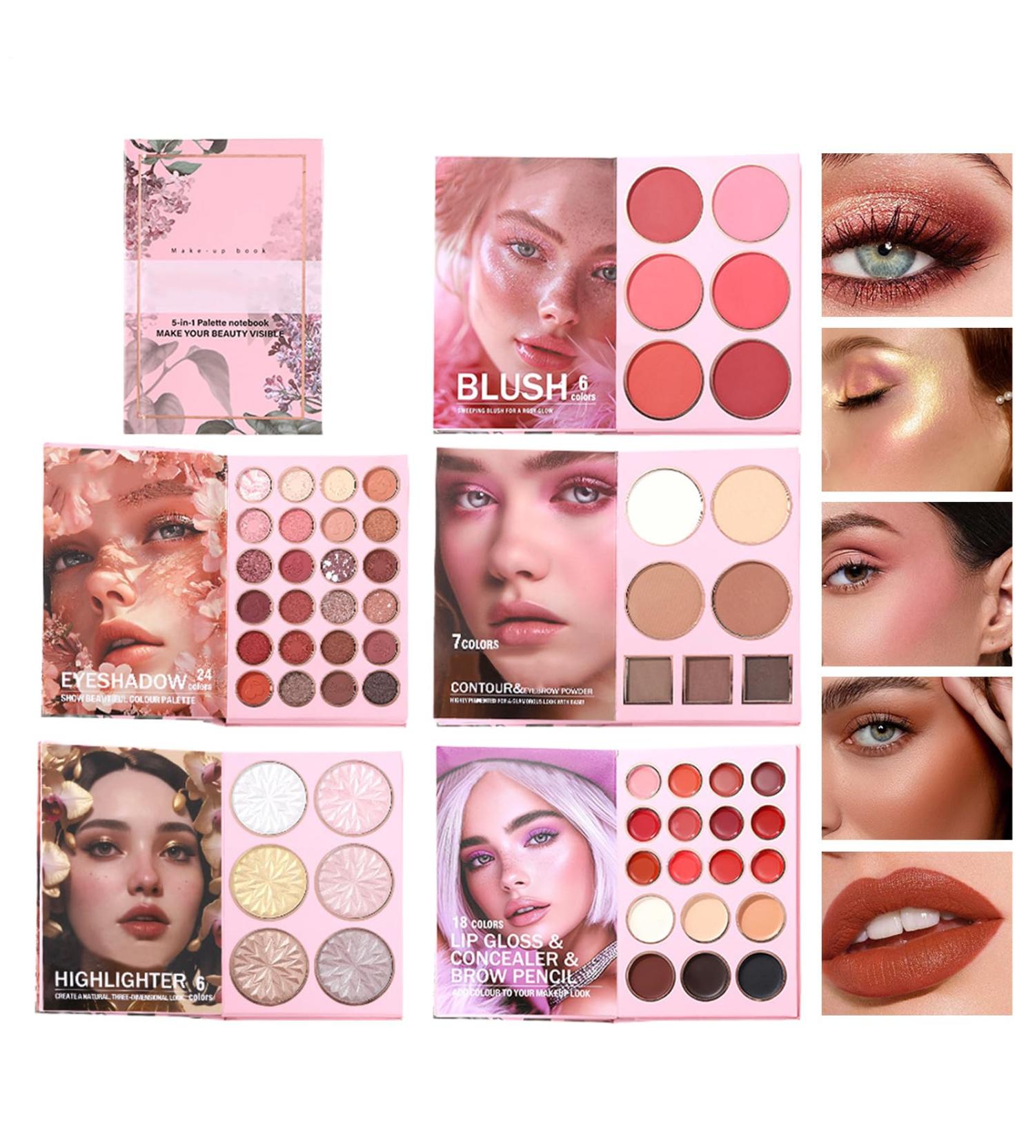  puzzlegame Book Shape Makeup Palette Seven Contour Shades | Eyeshadow Palette 24 Colors | For Evening Dating Beauty Daily Photography - Buy Online on GoSupps.com