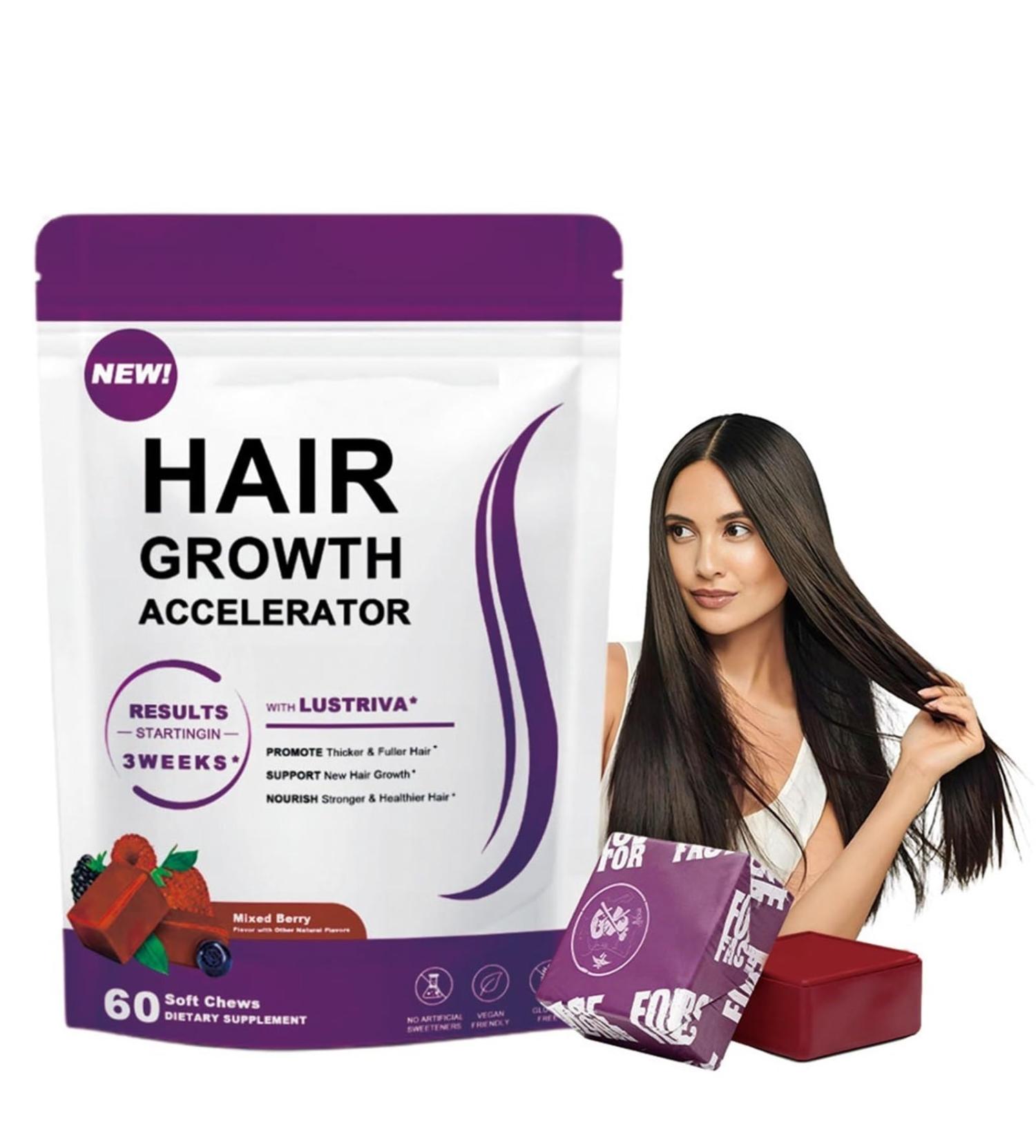 KLYso Hair Growth Supplement Natural Hair Vitamins For Stronger Thicker Hair2PCS - Buy Online on GoSupps.com