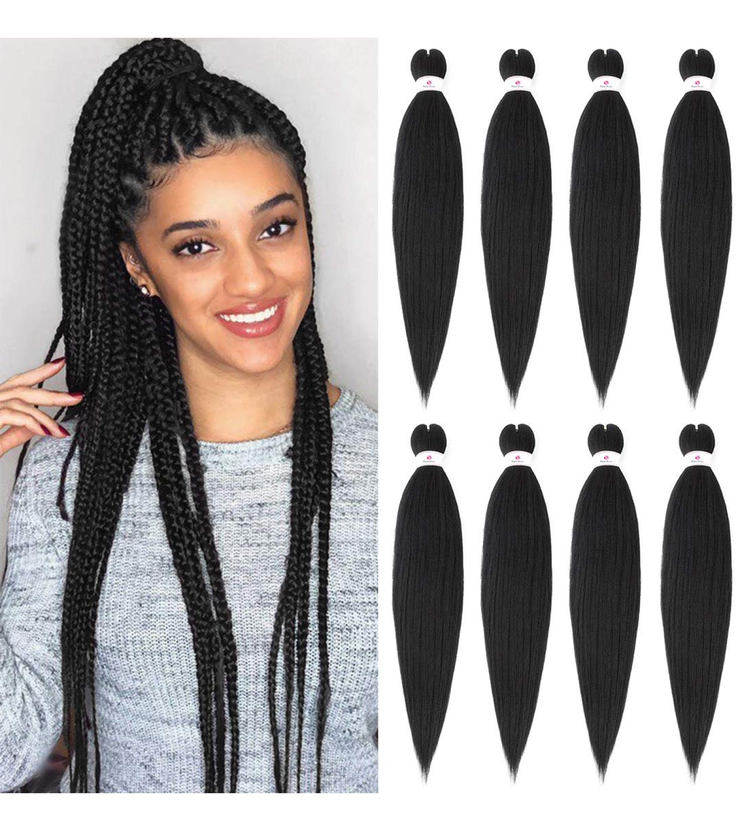 Beyond Beauty EZ Braid Pre Stretched Braiding Hair 8Packs-26inch EZ Braid Professional Hair Yaki Texture Synthetic Hair(#2) 8Packs-26Inch #2 - Buy Online on GoSupps.com