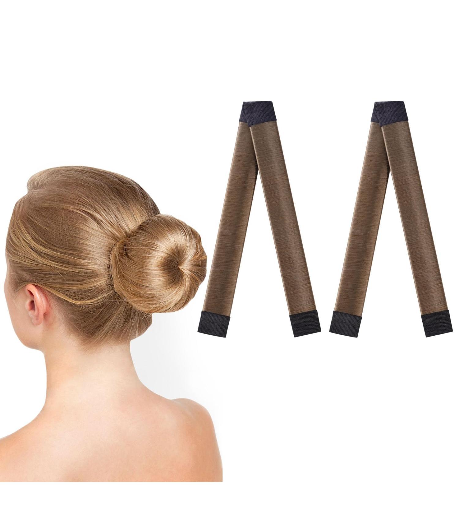 Uraqt Dutt Maker - 2-Pack Braiding Aid for Girls & Women | DIY Hair Styling Tool for All Hair Types | Coffee Color Donut Bun Maker - Buy Online on GoSupps.com