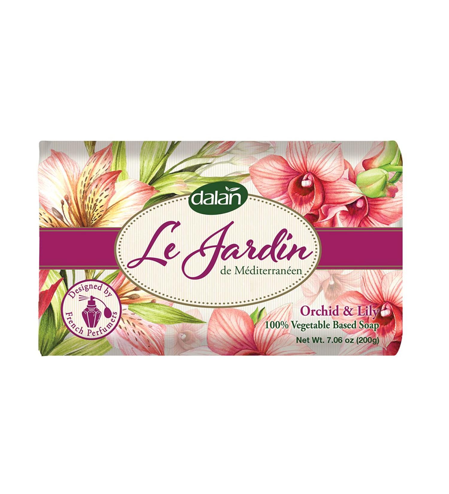 Dalan Le Jardin Pure Vegetable Soap Orchid & Lily 200g