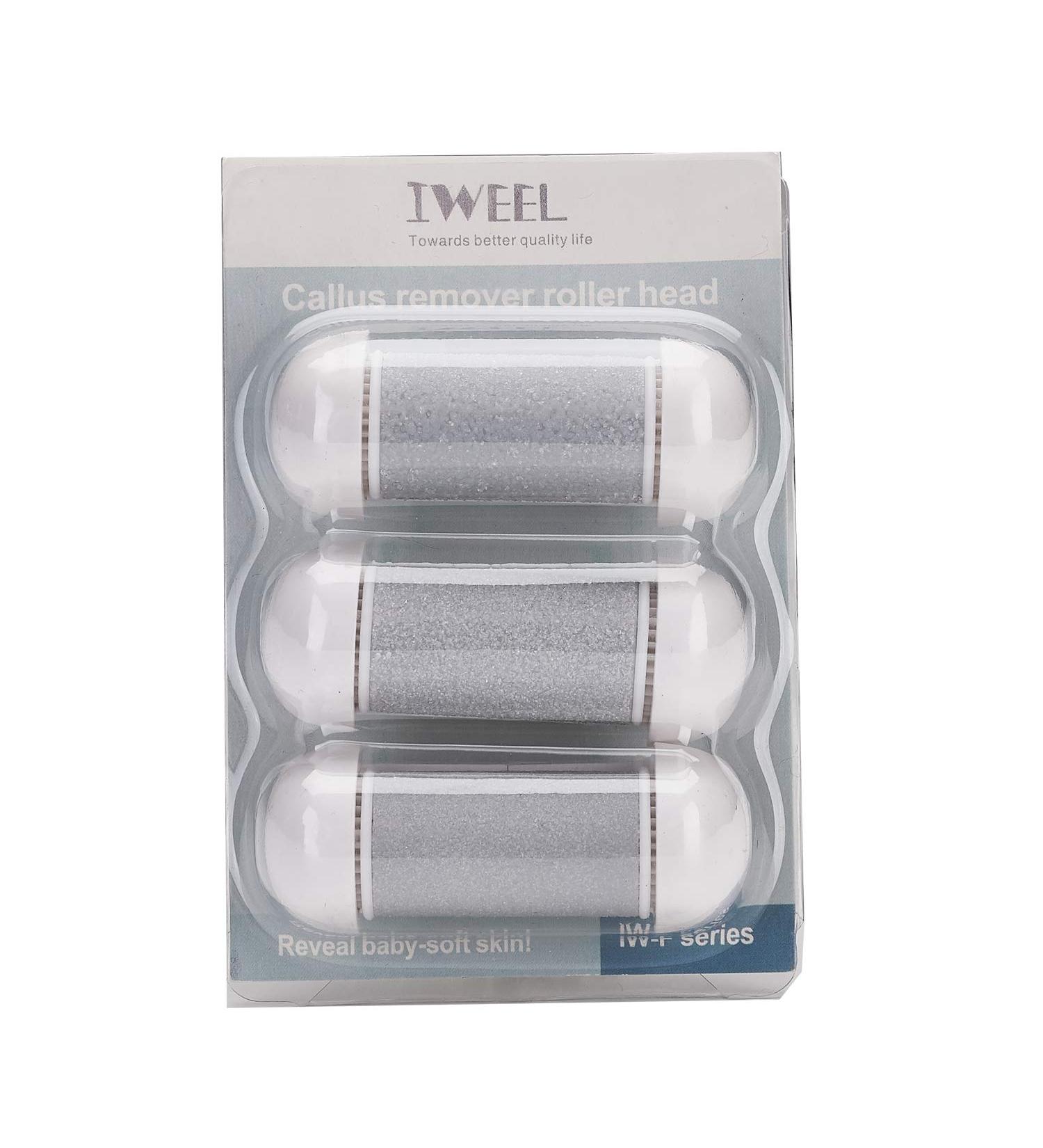 Replacement Roller Heads for Electric Callus Remover - 3 Pack White - Pedicure Tools for Cracked Heels and Dead Skin - Buy Online on GoSupps.com