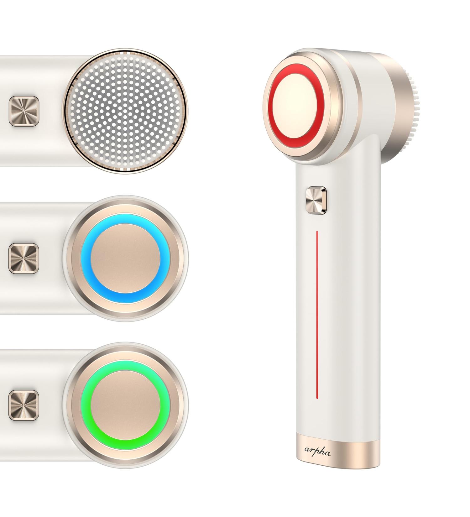 Buy Titanium Ion Skincare Enhancer & Silicone Sonic Face Scrubber - Waterproof Skin Tightening & Brightening | 135g | International Shipping - Buy Online on GoSupps.com