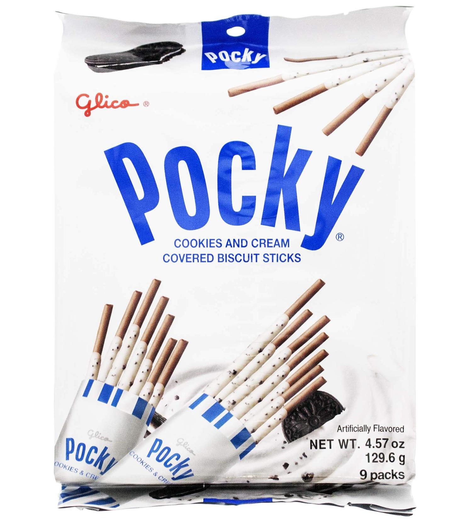 Glico Cookie & Cream Covered Biscuit Sticks - 4.57 oz | Delicious Snack - Buy Online on GoSupps.com
