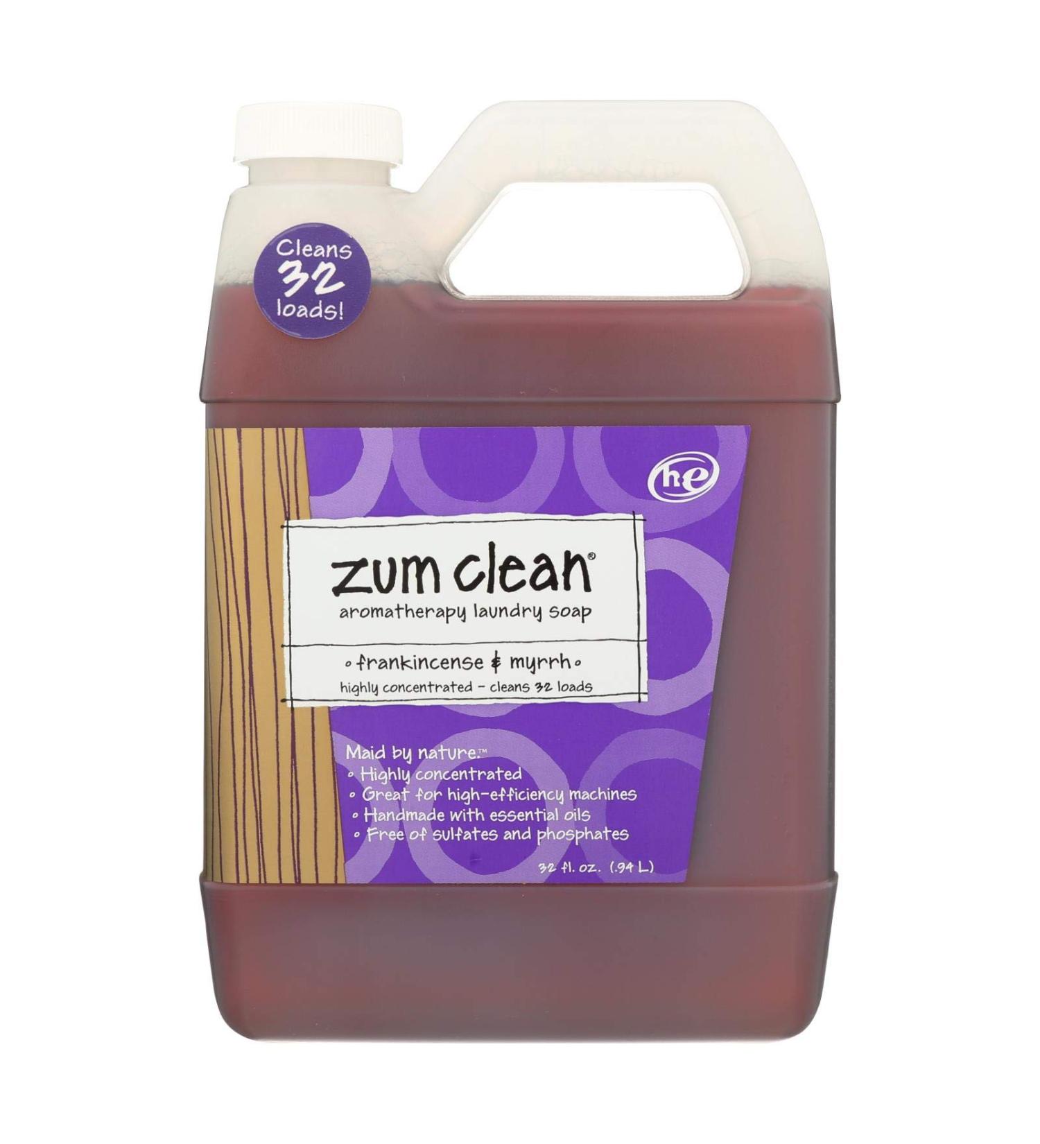 ZUM Zum Clean Aromatherapy Laundry Soap Frankincense & Myrrh 32 fl oz (.94 L)