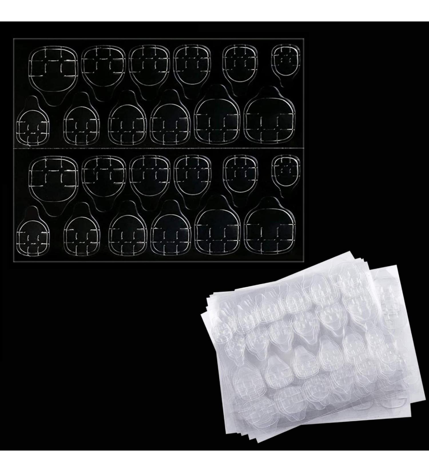360pcs Thin Breathable Double Sided Adhesive Tabs for Press On Nails - White - Buy Online on GoSupps.com