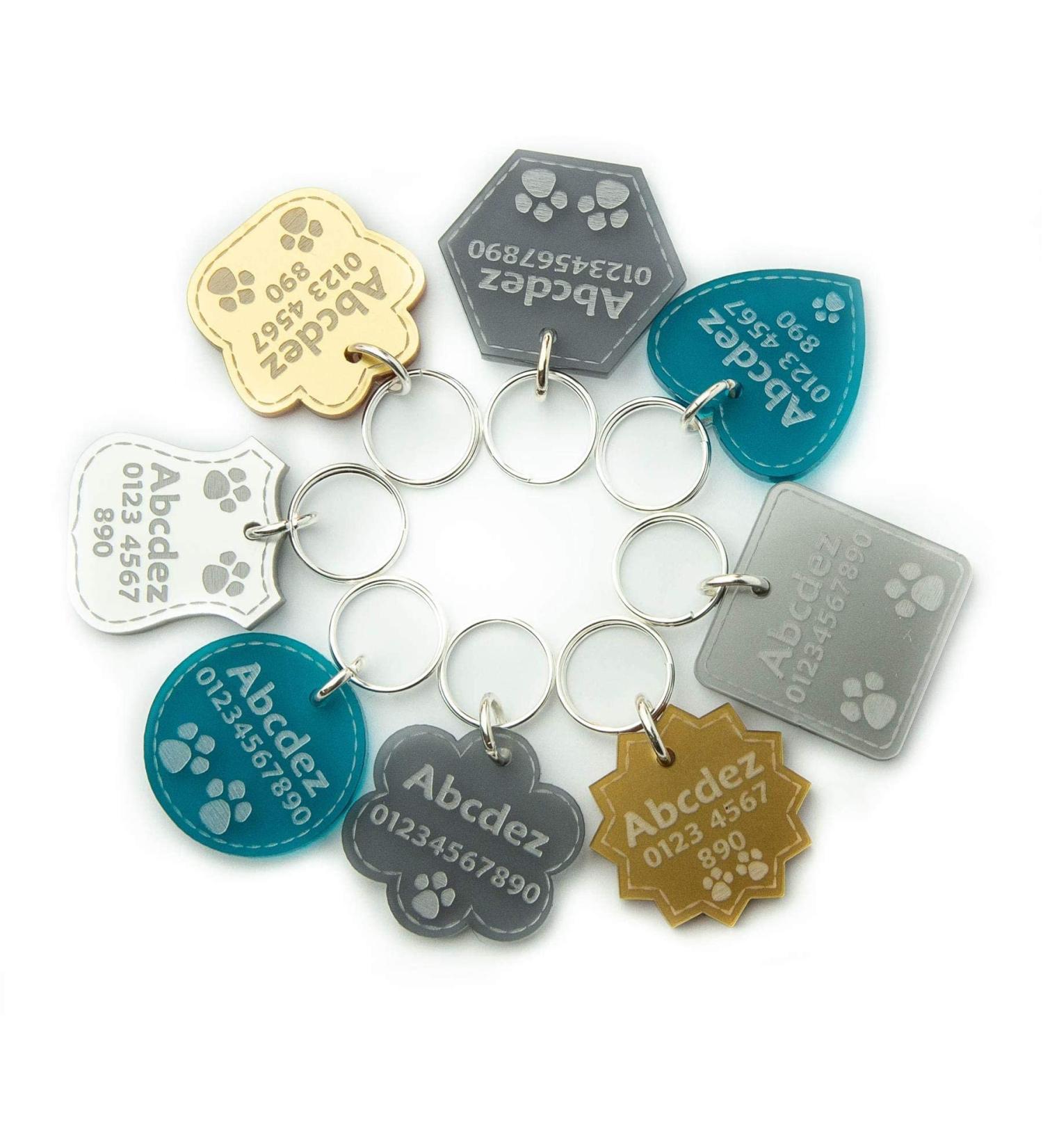 Personalized Dog Tag Pendant for Collar - Engraved Cat & Pet ID - Premium Quality - Buy Online on GoSupps.com