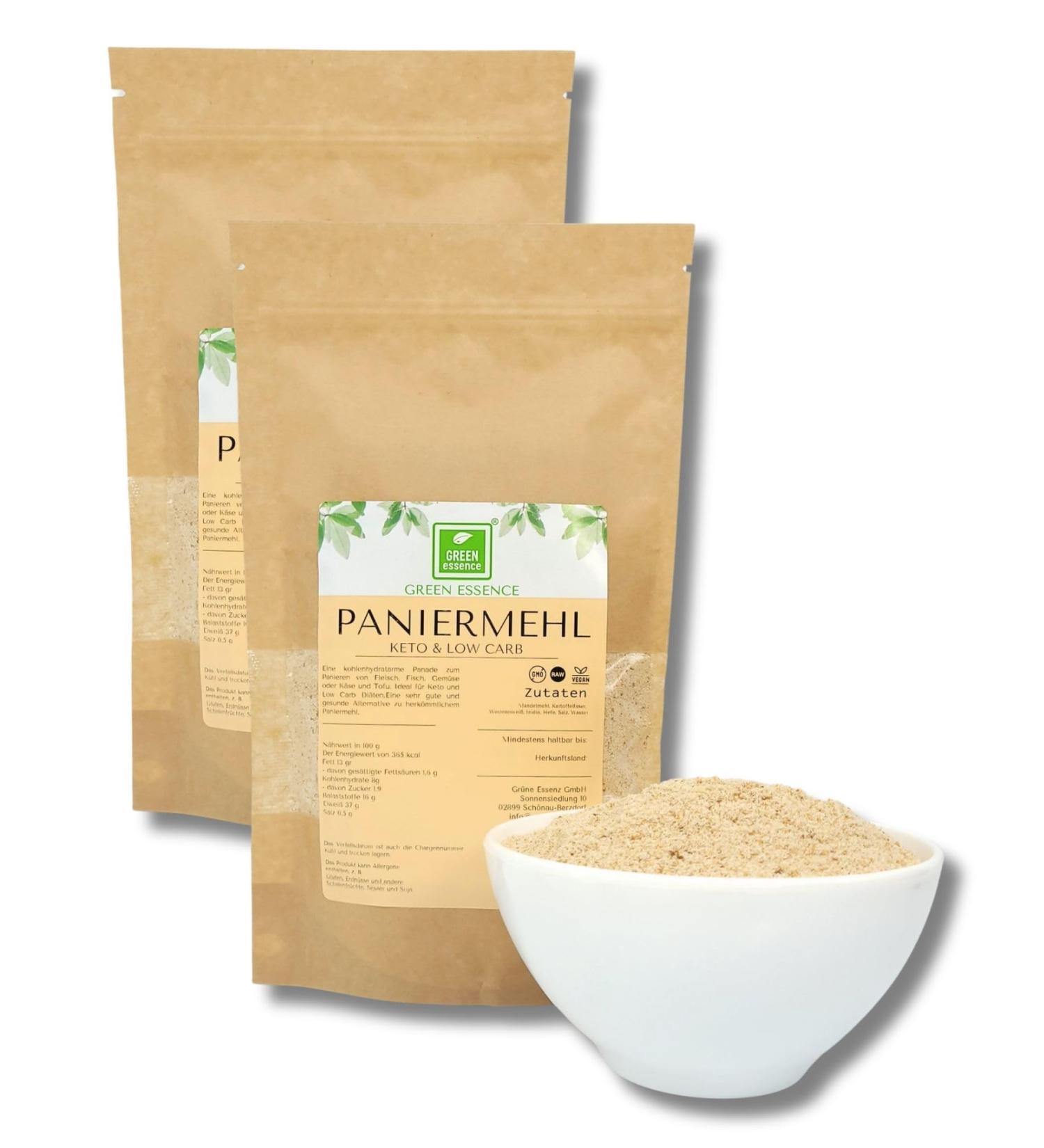 Buy Keto Bread Flour 500G - Low Carb & Additive-Free | Green Essence for Baking Meat Fish Veggies & Tofu - Buy Online on GoSupps.com