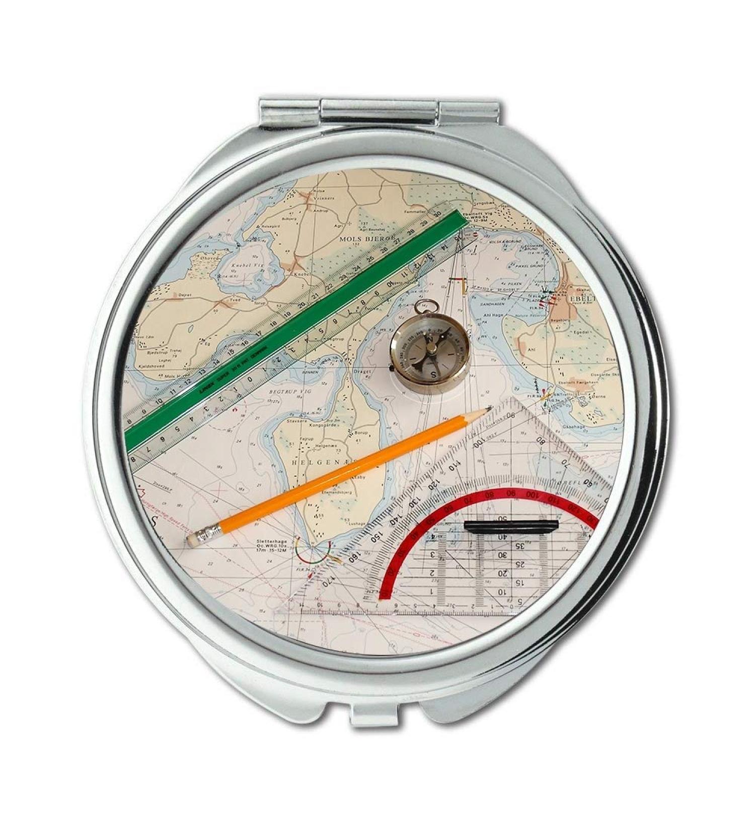 Mirror Compact Mirror Map Wallpaper map of the united states Pocket Mirror portable mirror - Buy Online on GoSupps.com