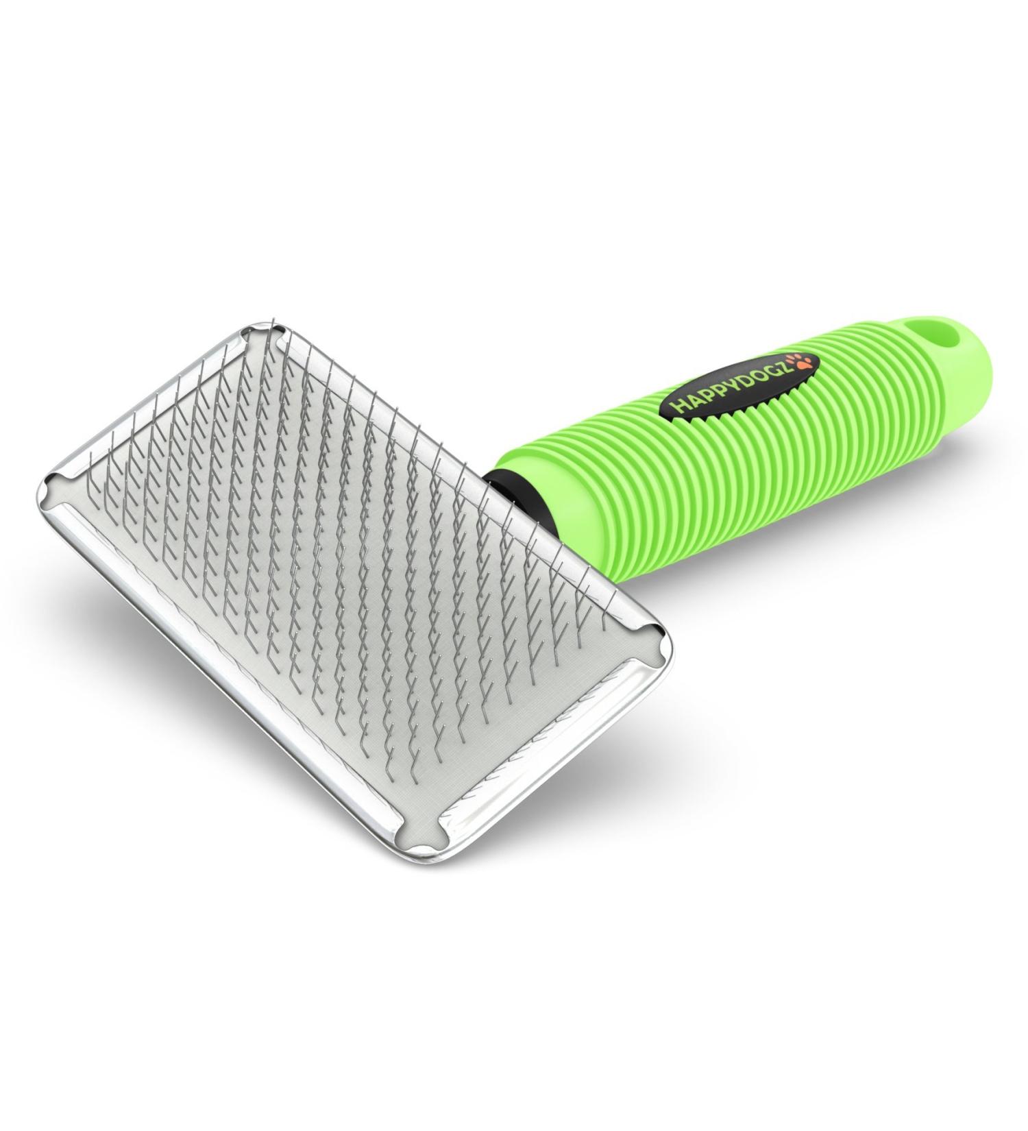 Slicker Dog Brush for Shedding Short & Long Hair - Cat & Dog Grooming Supplies | Deshedding Tool for Single or Double Coated Pets - Undercoat Rake for Small Dogs - Buy Online on GoSupps.com