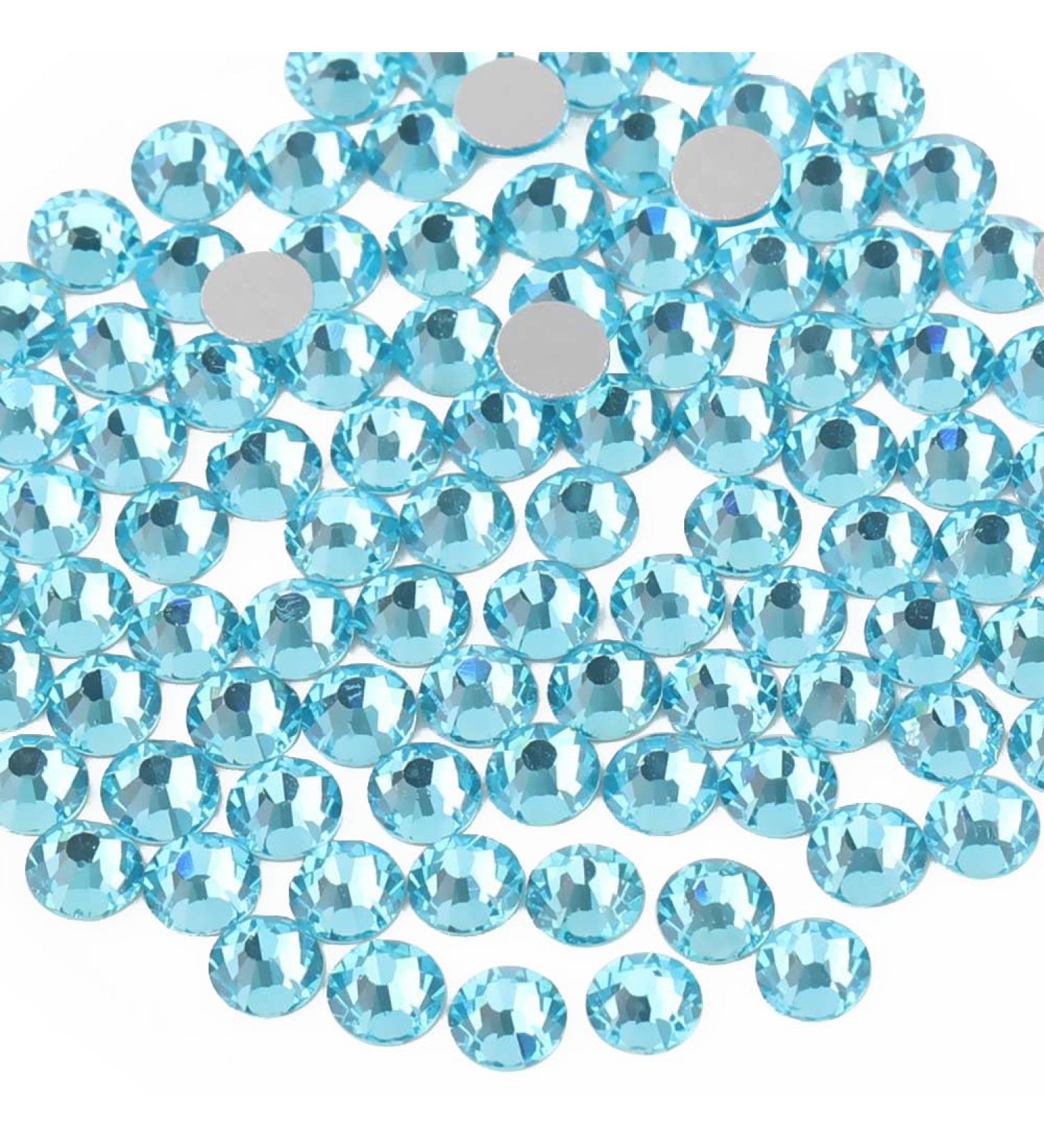 Beadsland 1440 Pieces Aquamarine Flat Back Rhinestones for Nails - SS3 Nail Crystals (1.3-1.4mm) - Ideal for DIY Nail Art - Buy Online on GoSupps.com