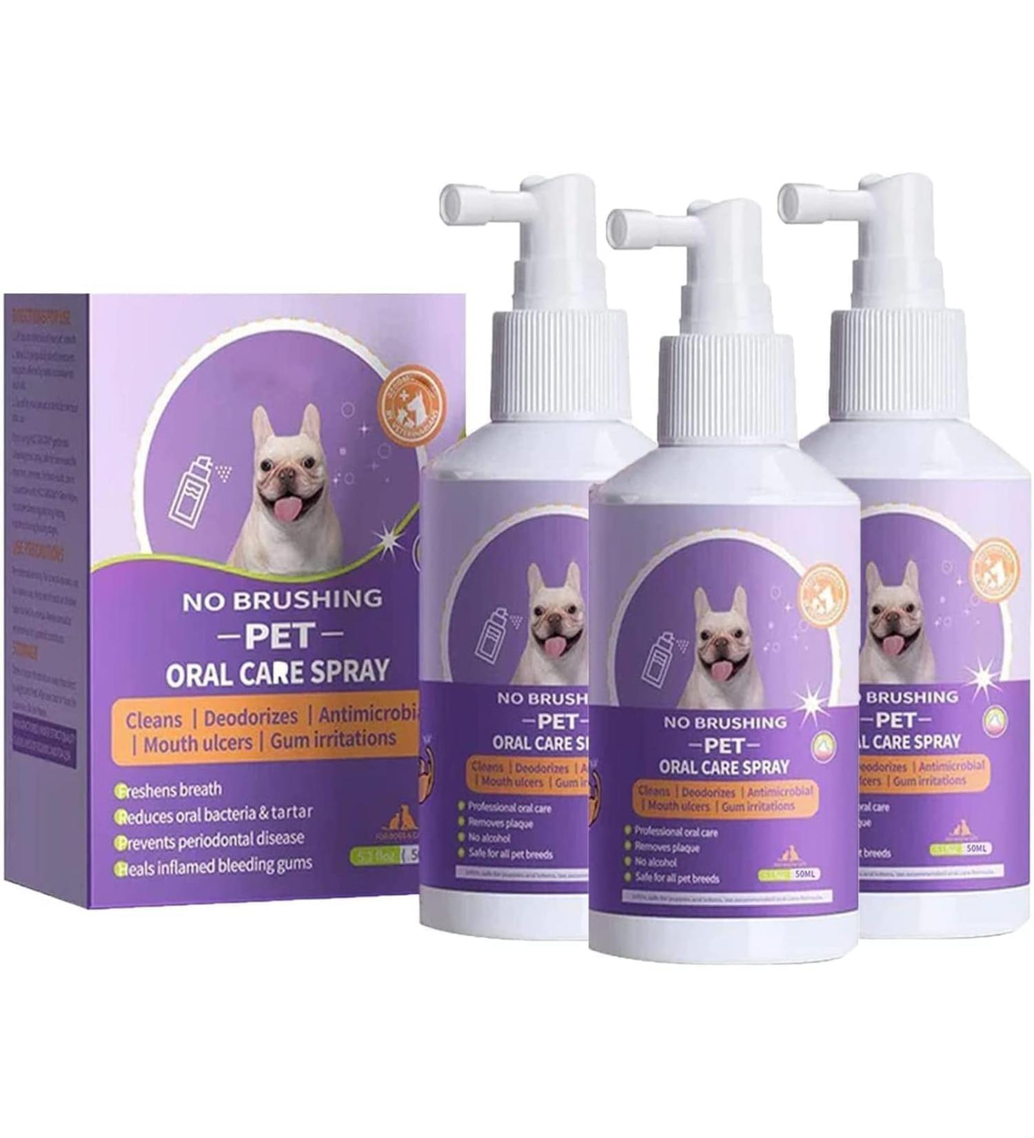 Sofenthiss Teeth Cleaning Spray for Dogs & Cats 2024 New Pet Clean Teeth Spray Pet Oral Spray Clean Teeth (3pcs) - Buy Online on GoSupps.com