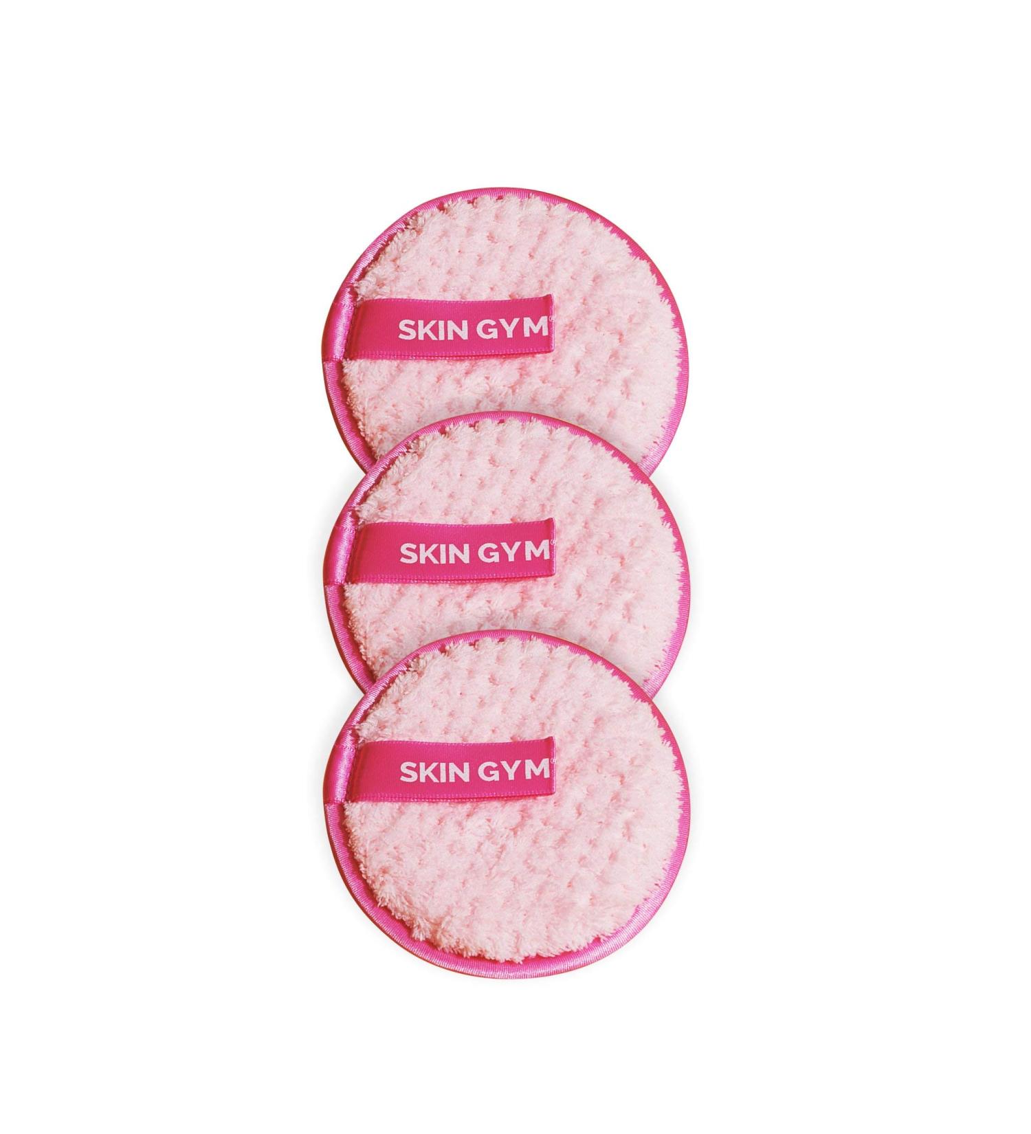 Skin Gym Reusable Makeup Remover Pad Set - Chemical-Free Eco-Friendly Towels for Mascara, Eyeliner, Foundation, Lipstick - 3 Piece Set - Buy Online on GoSupps.com