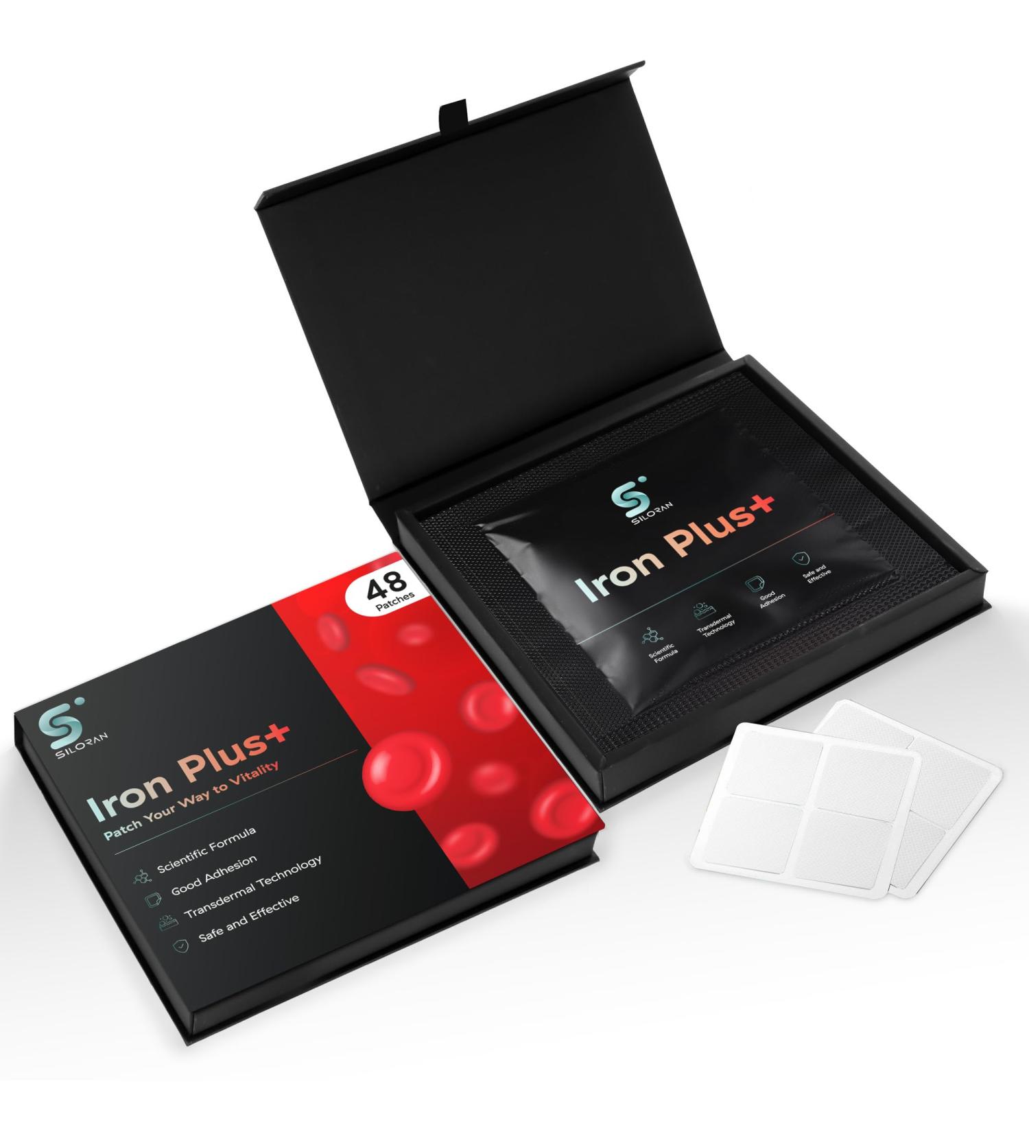 SILORAN Iron Plus Patch (48 Days Supply) - Iron Patches for Women and Men - Buy Online on GoSupps.com