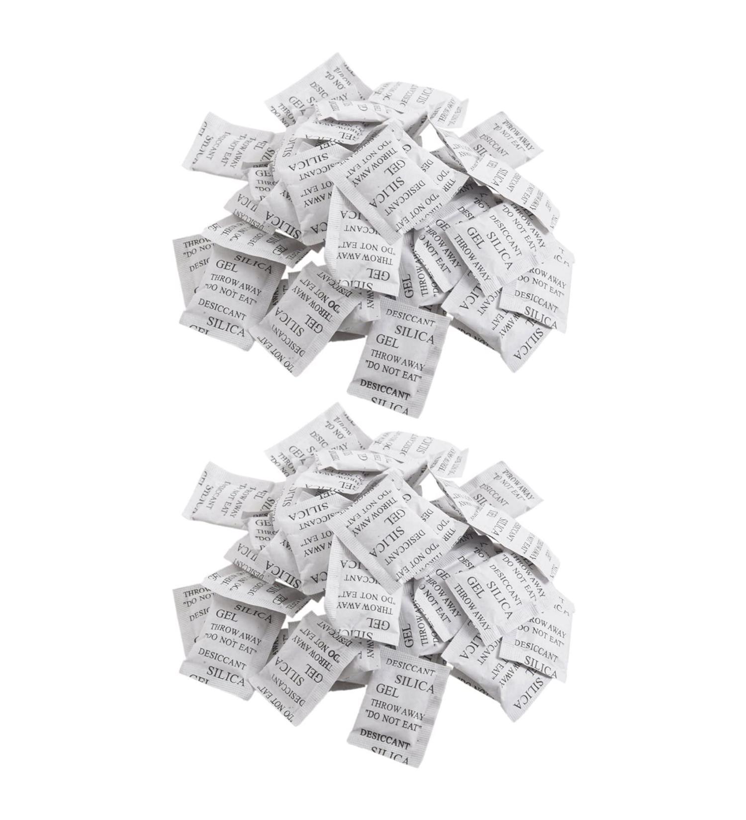 Dawafit 100pcs Silica Desiccant Bags - Effective Moisture Absorbers for Shipping & Storage - Buy Online on GoSupps.com