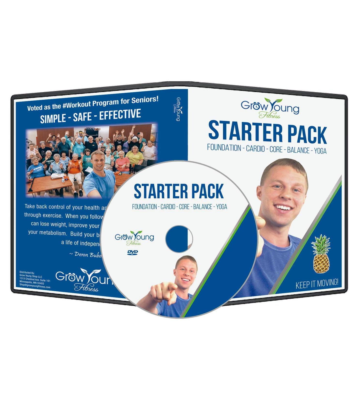 Grow Young Fitness Starter Pack Exercise for Seniors - Low Impact Workouts From Home - Simple  Safe  Effective Workout DVD for Elderly - Buy Online on GoSupps.com