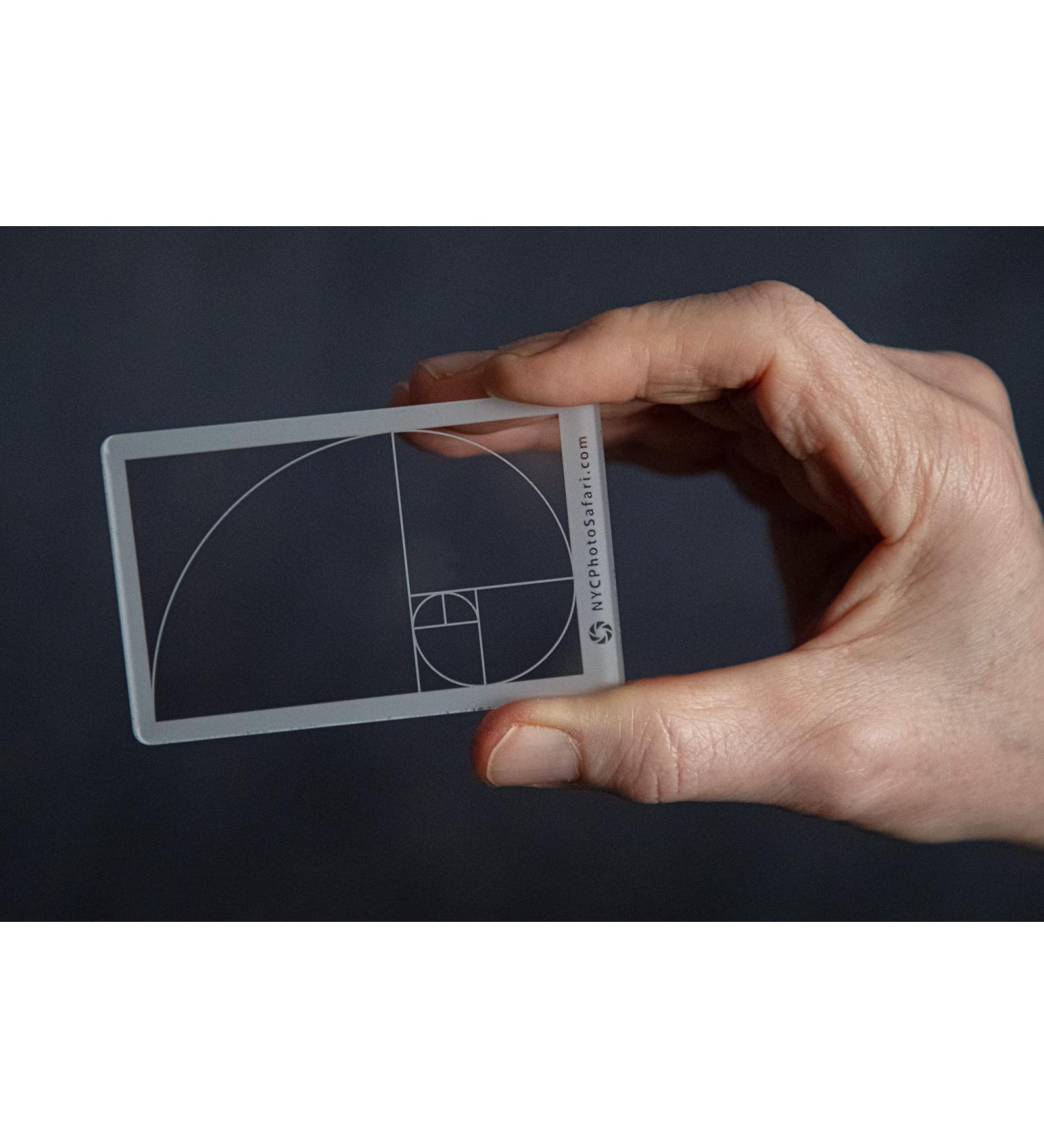 Golden Ratio Fibonacci View Finder Credit Card Size for Photography, Painting, Drawing - Fits in Wallet/Camera Bag - Fibonacci Vwr - Buy Online on GoSupps.com