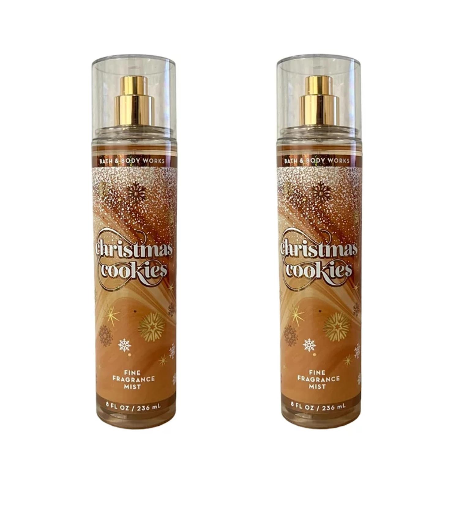 Bath & Body Works Fragrance Mist 2-Pack 8oz Each (Christmas Cookies)