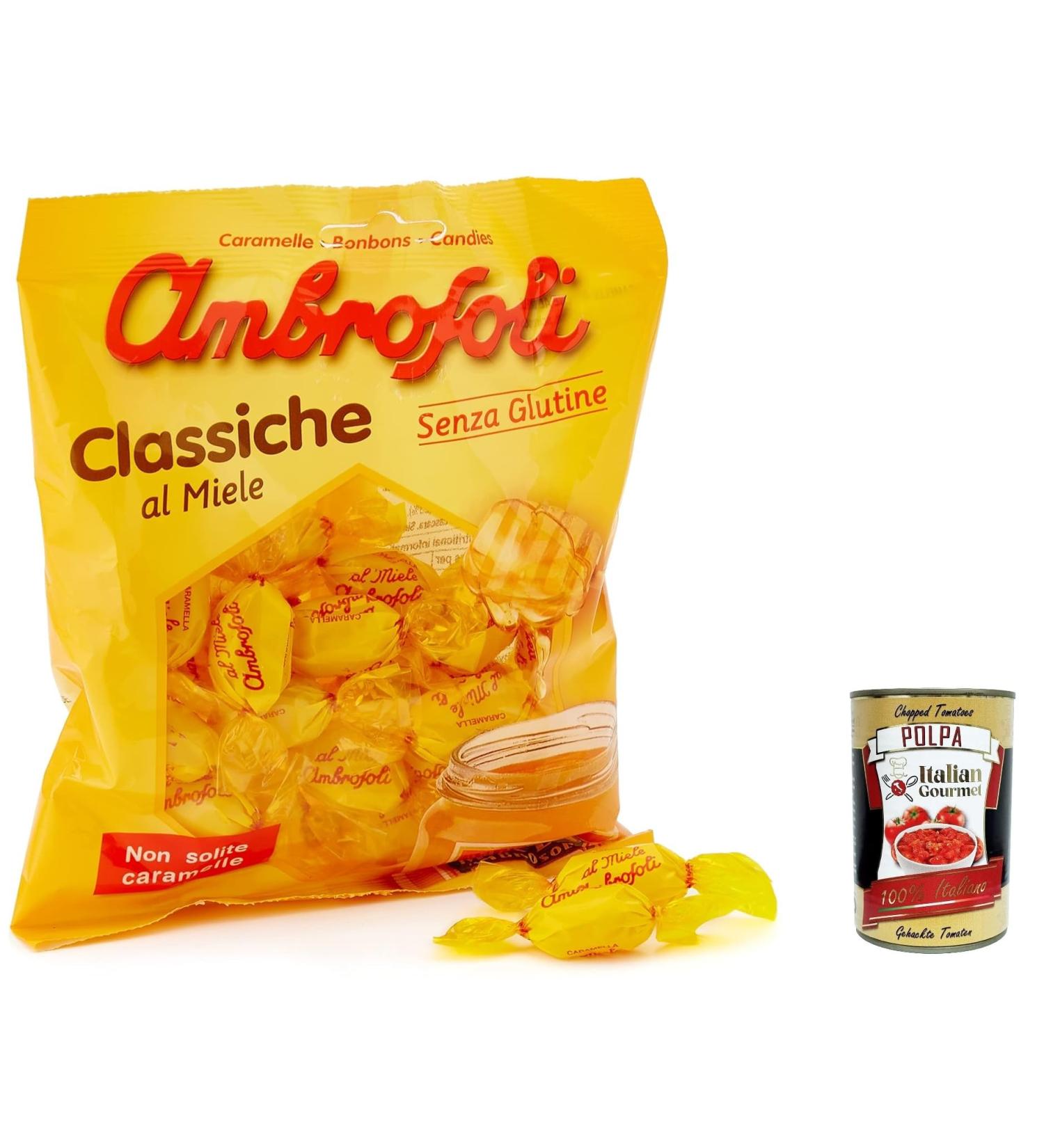  Italian Gourmet E.R. Ambrosoli Caramelle Classic al miele bonbons sucr s au miel 135 g + Italian Gourmet Polpa 400 g - Buy Online on GoSupps.com