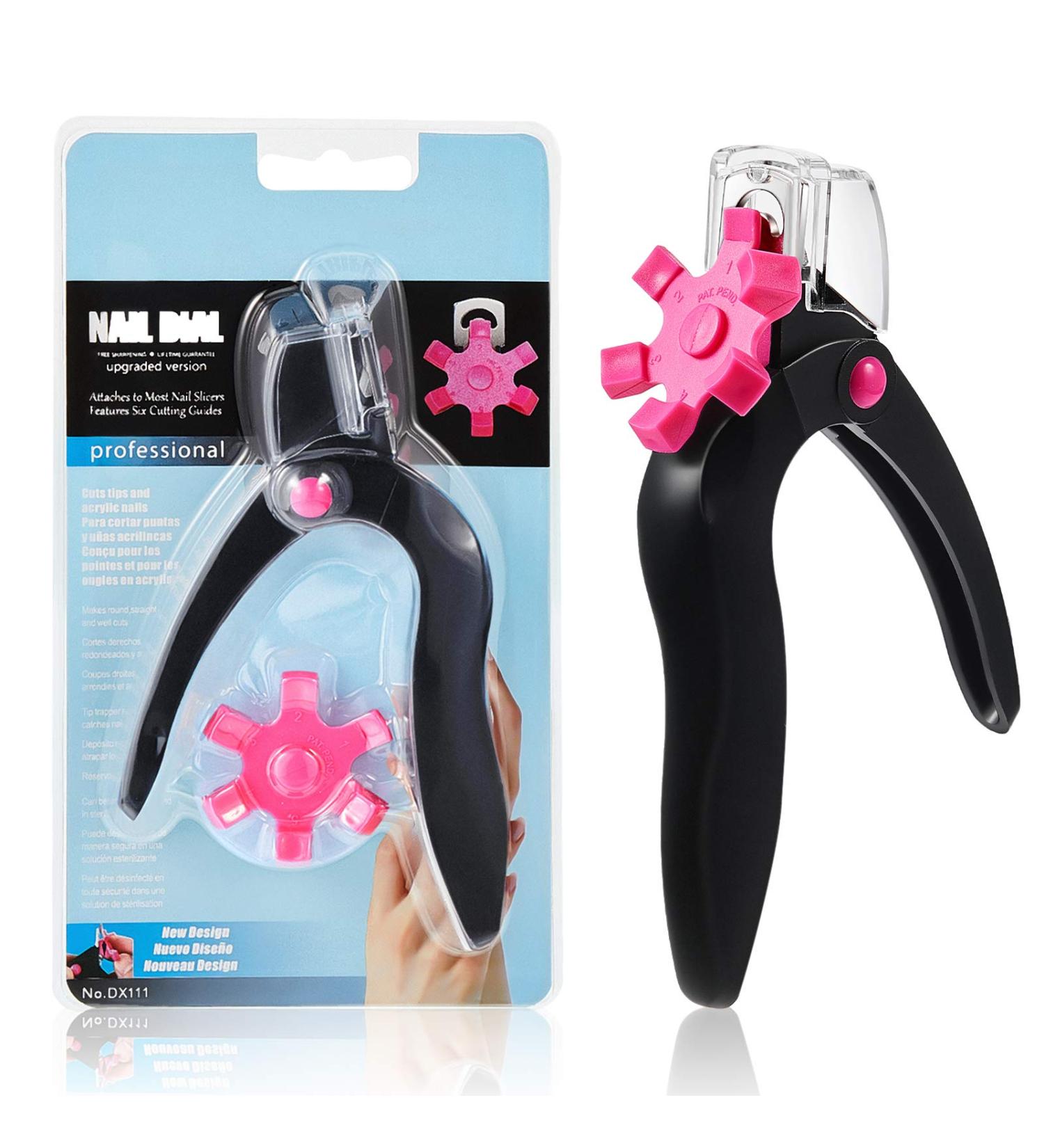 YATEICBC 2 Pieces Acrylic Nail Clippers Stainless Steel Nail Tip Cutter Gel False Nail Trimmer Fake Nail Clippers Adjustable Cuticle Edge Trimmer Nail Art Manicure Tool (Black) - Buy Online on GoSupps.com