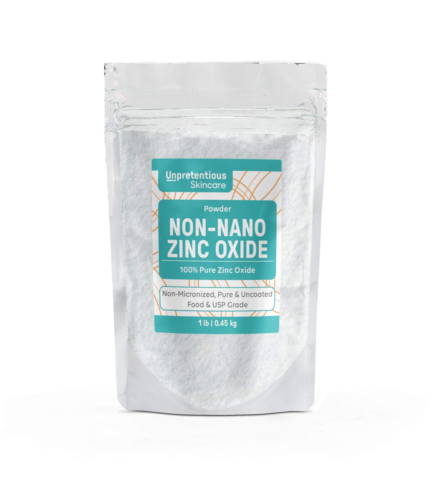 Unpretentious Non-Nano Zinc Oxide 1 lb - Pure & Uncoated - Resealable Bag - 1 Pound - Buy Online on GoSupps.com