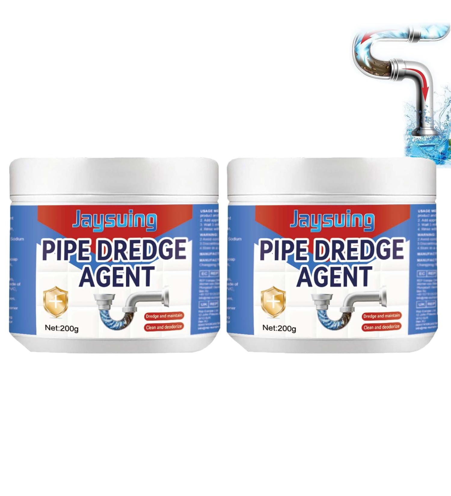 Powerful Pipe Dredging Agent Pipe Dredge Deodorant Powerful Pipe Dredge Agent Pipe Dredge Cleaner Powerful Sink and Drain Cleaner Pipe Dredging Agent Powder for Kitchen Sewer Toilet 200g (2PCS) - Buy Online on GoSupps.com