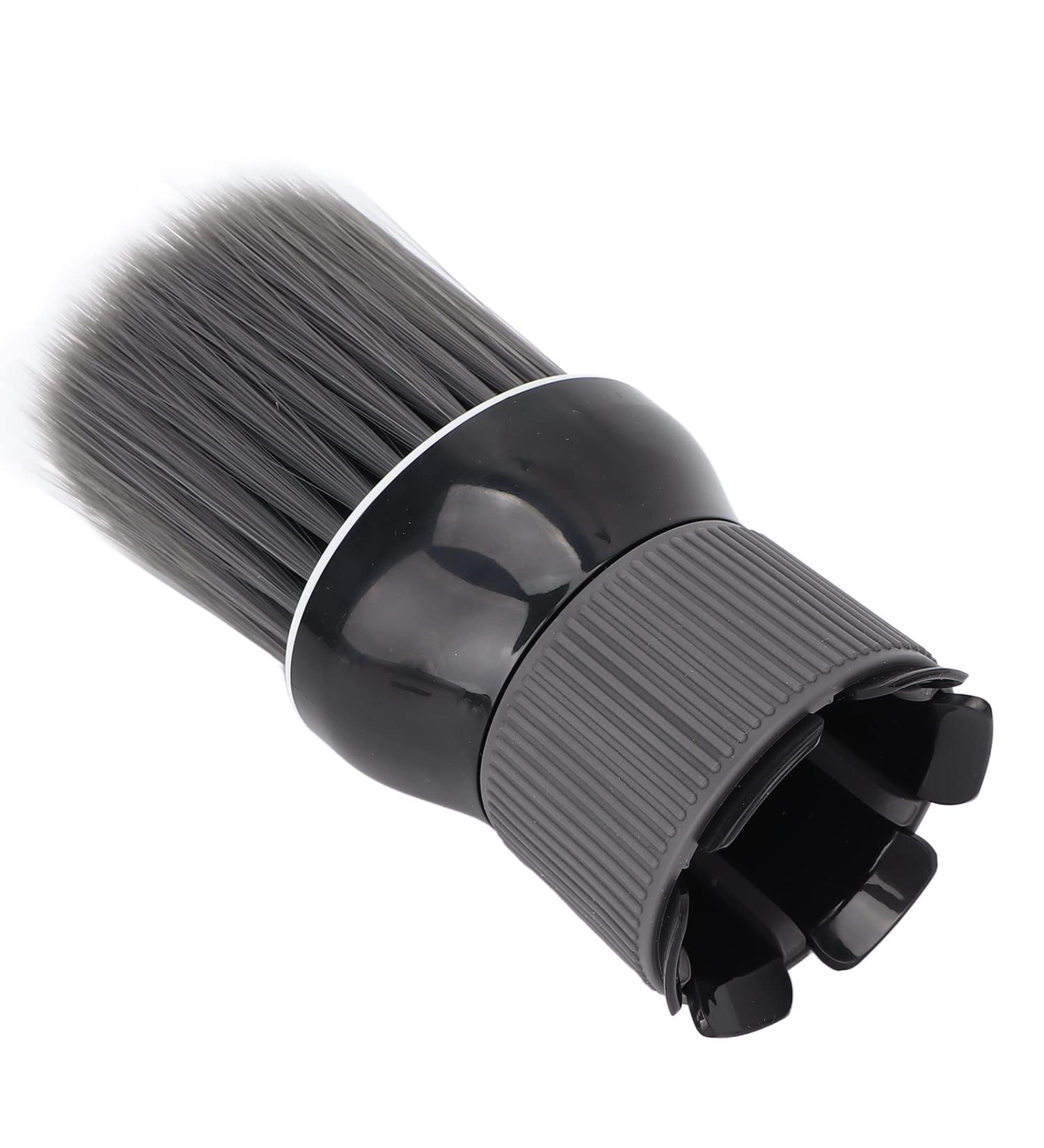 Barber Neck Hair Duster Brush with Hair Dryer Inlet Professional Neck Duster Brush Soft Nylon Wool Hair Sweeping Brush for Salon Hair Cutting - Buy Online on GoSupps.com