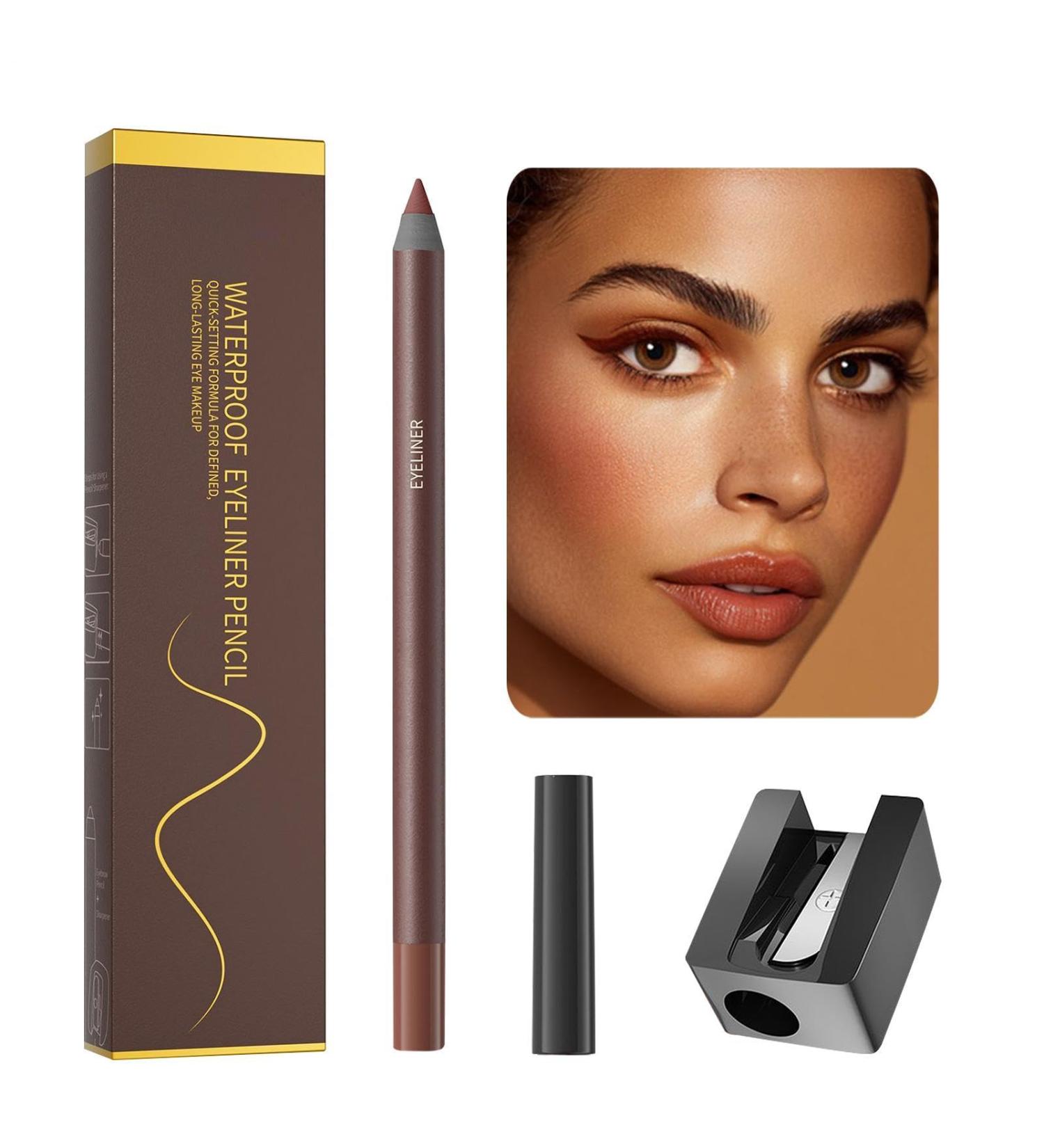 Crayons Pour Les Yeux Pour Femmes - R sistant l'Eau Tenue Longue Dur e et Anti-D rapant - Aiguisoir pour Crayon Yeux Destin Aux D butantes Femmes Filles Maquillage De Jour Famille Amis F te Trajet 3#CHOCOLAT - Buy Online on GoSupps.com