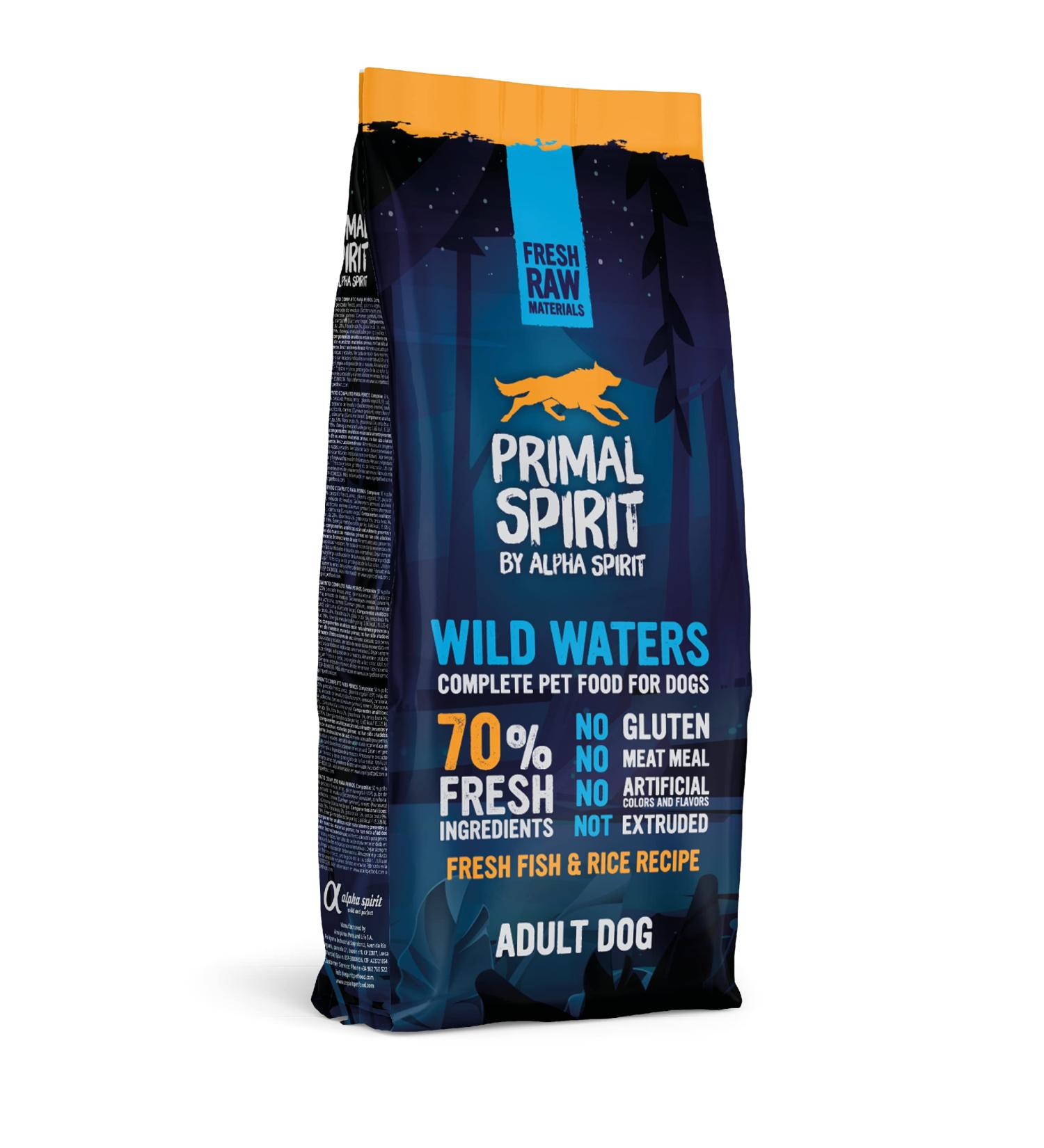 Primal Spirit 8436586310820 70% Wild Waters Adult Dog Food 12 Kg